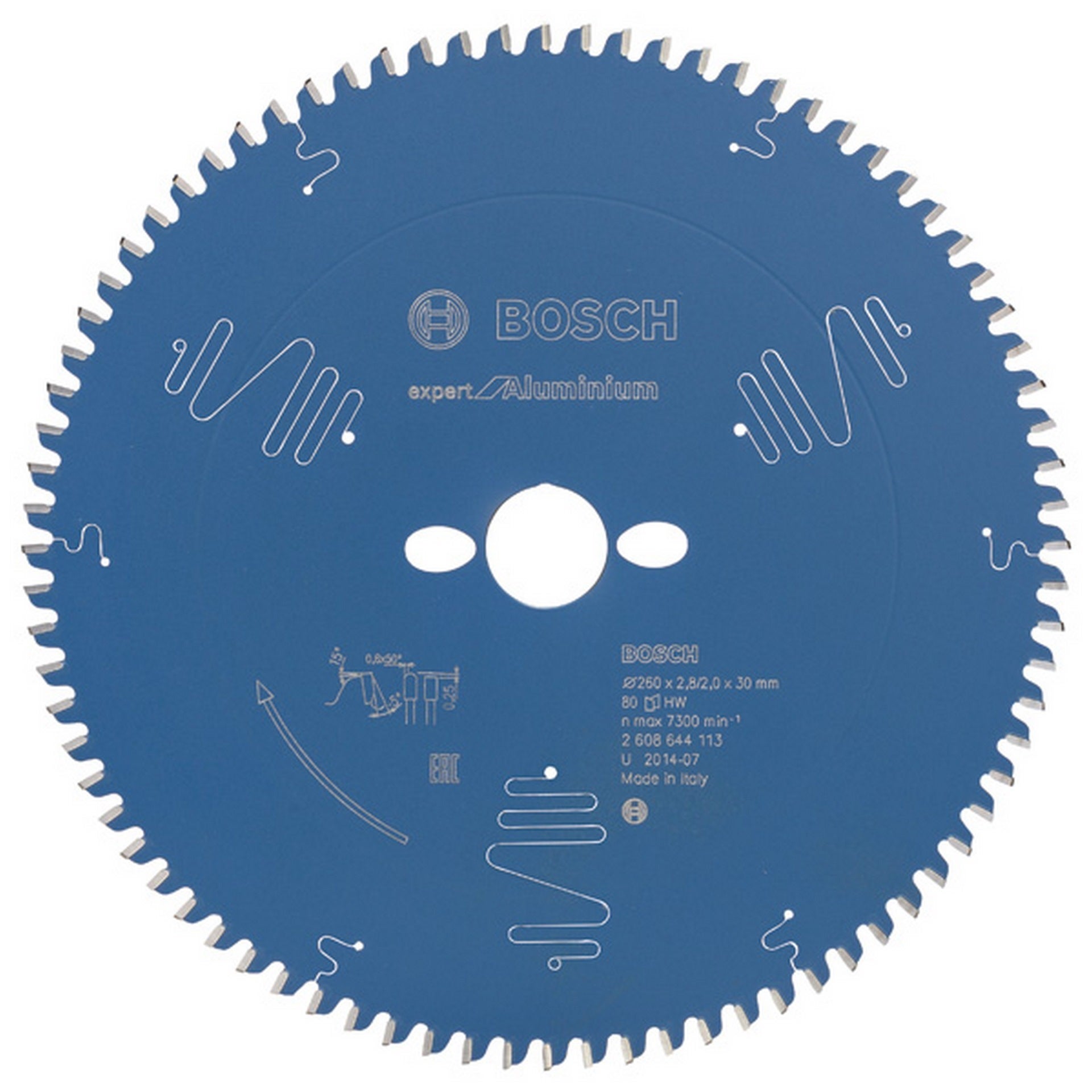 Bosch Kreissägeblatt Expert for Aluminium, B 260 x 30, Z80 #2608644113