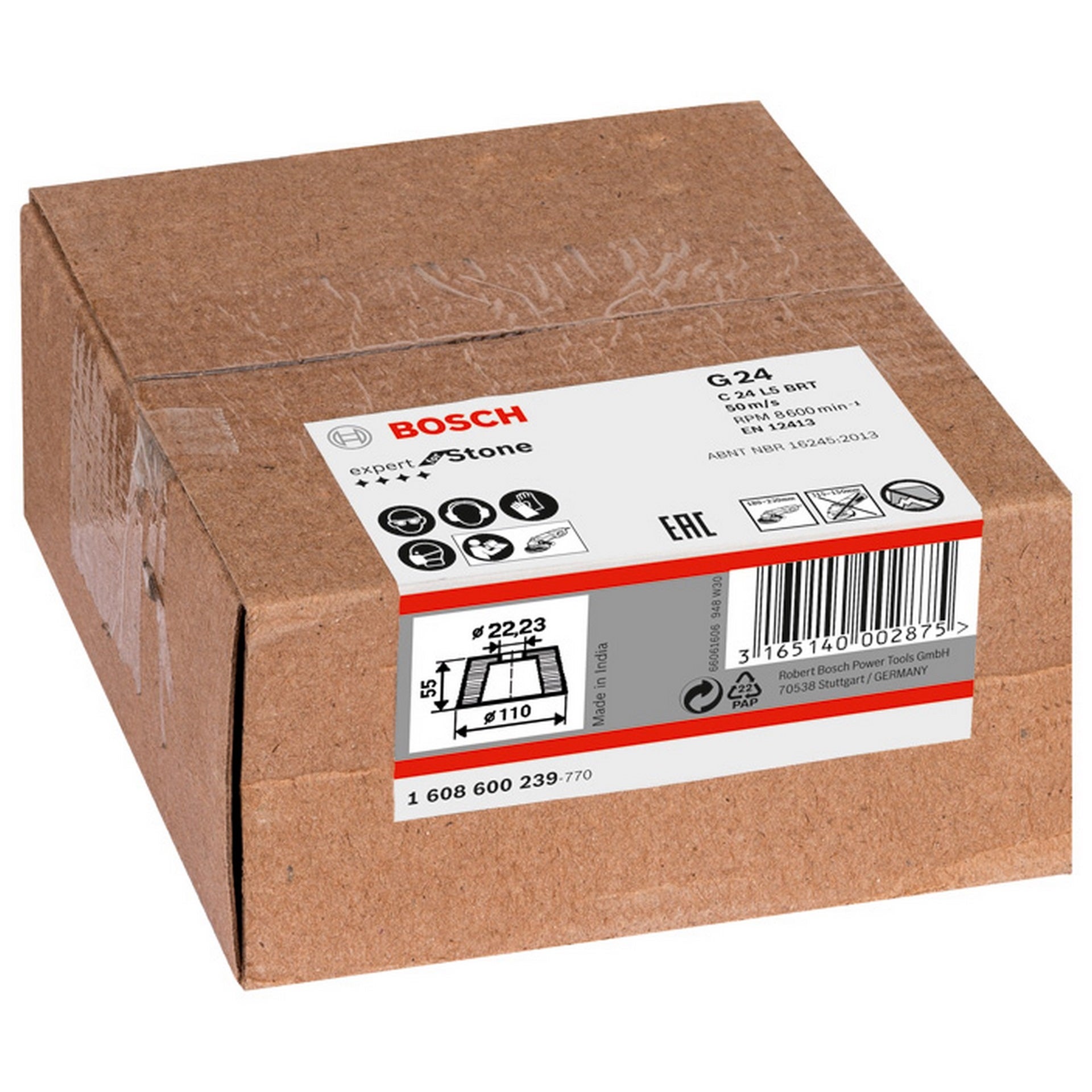 Bosch PRO Stone Konischer Schleiftopf, 90 x 110 x 55 mm, K24 #1608600239