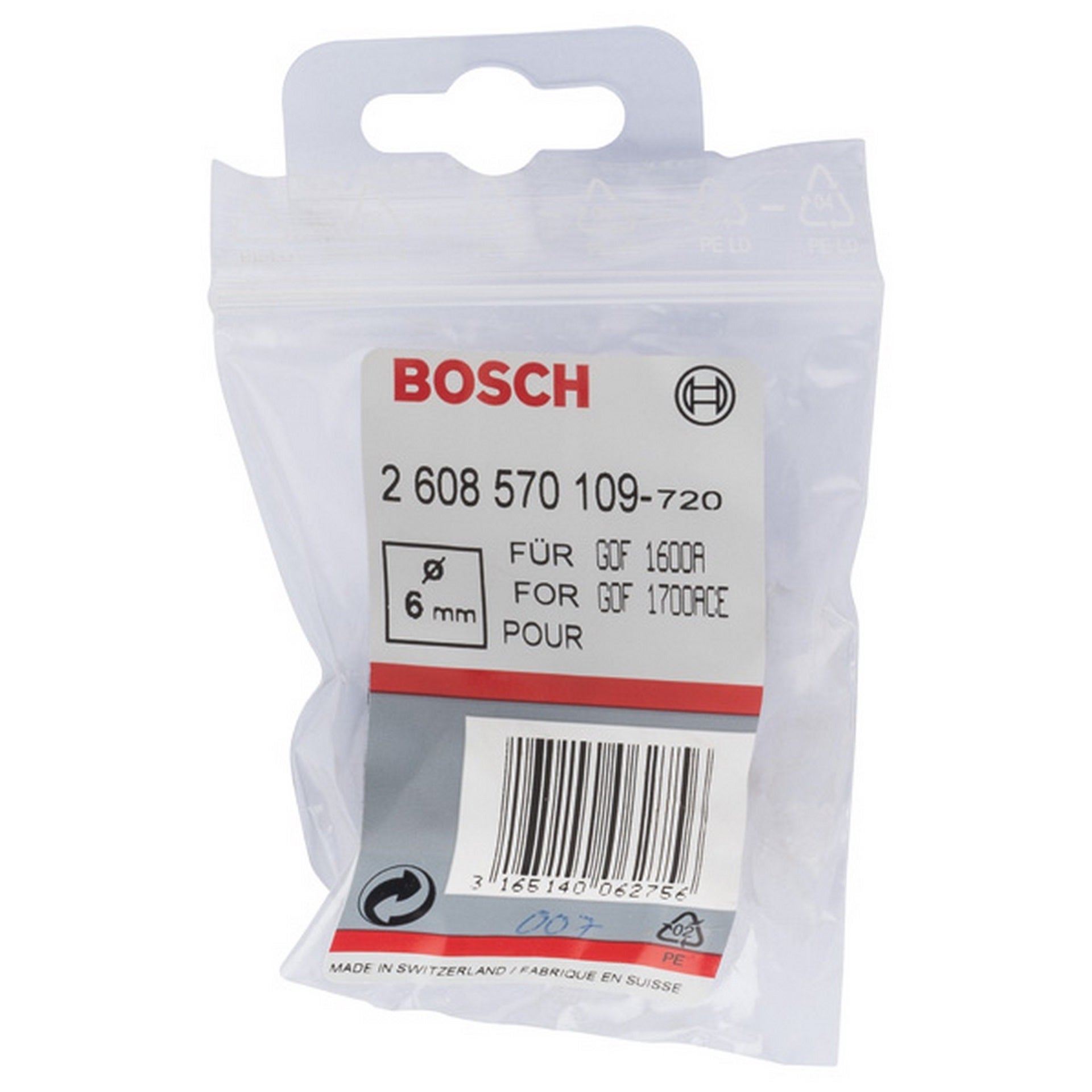 Bosch Spannzange, 6 mm, 27 mm #2608570109