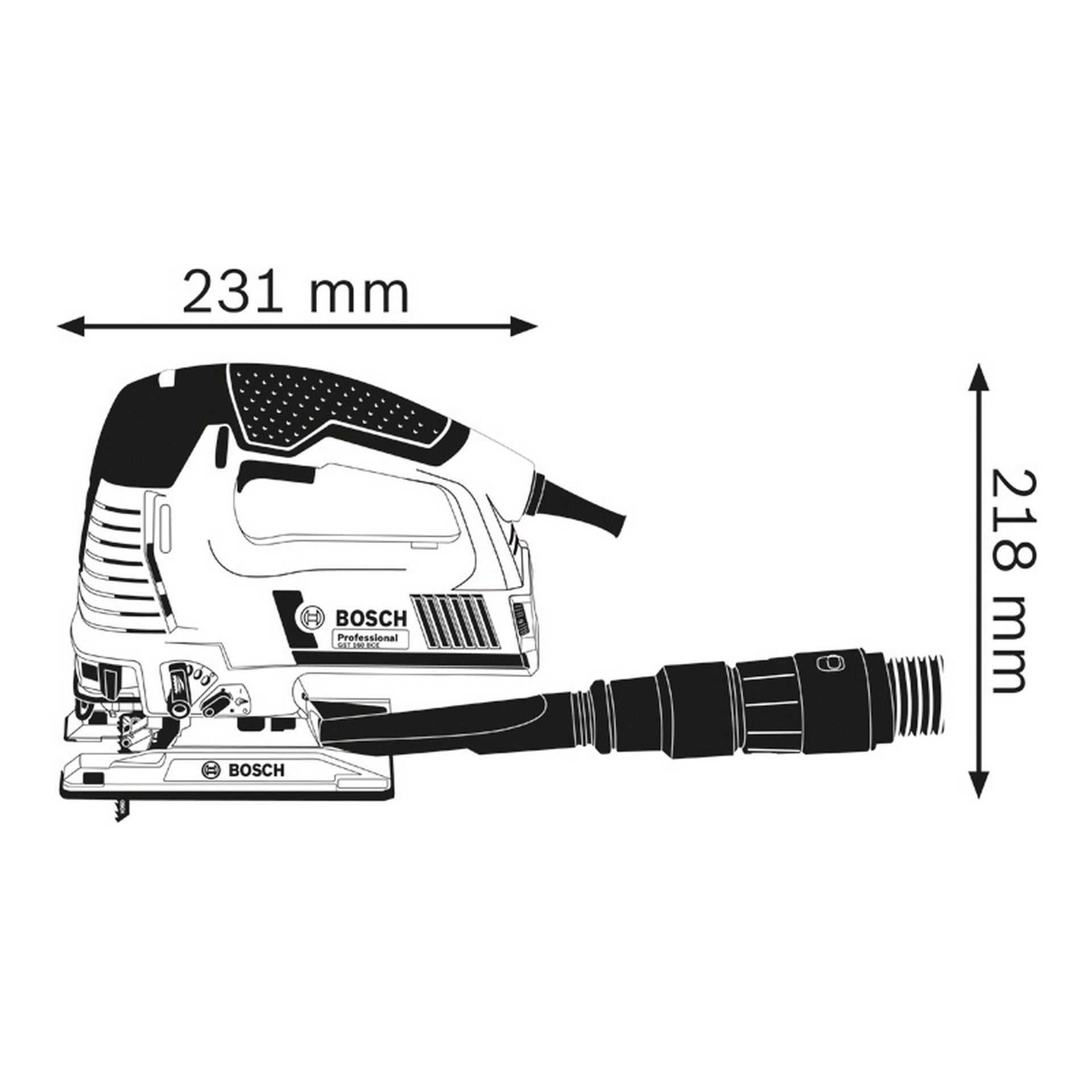 Bosch Stichsäge GST 160 BCE #0601518000