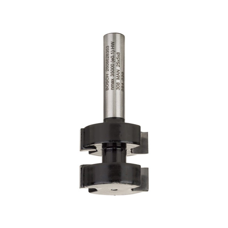 Bosch PRO T-Nut Federfräser, B 8 mm, D 25 mm, L 5 mm, S 8 mm #2608628353