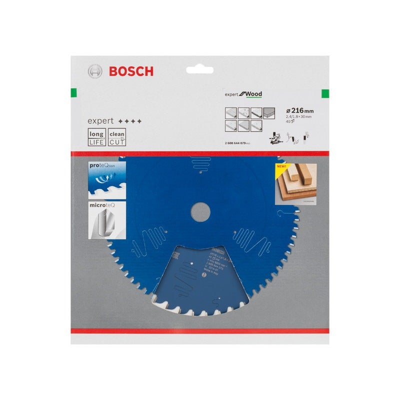 Bosch EXPERT Wood Kreissägeblatt, 216x2,4/1,8x30 mm, Z40 #2608644079