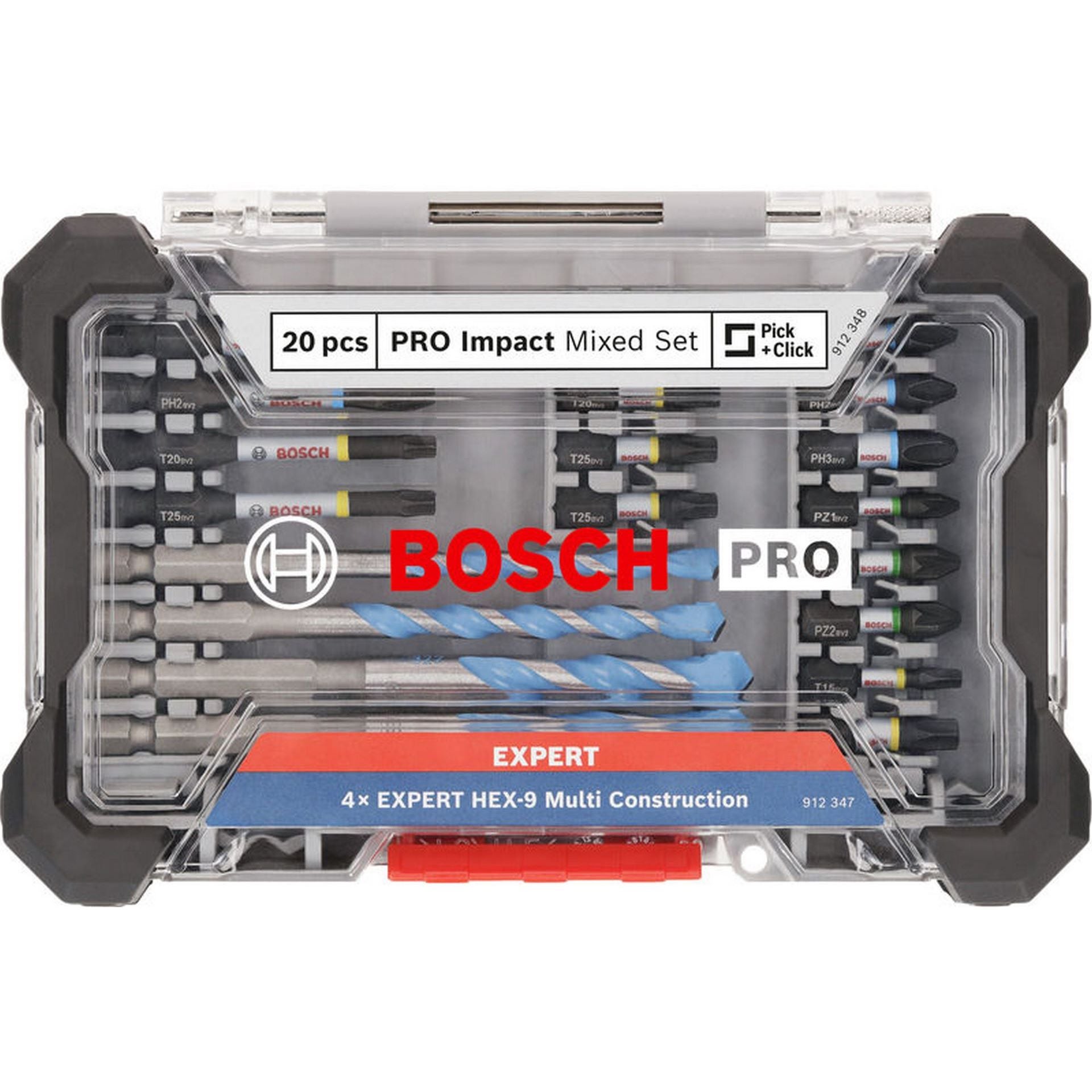 Bosch PRO Impact Schrauberbits und Multi Construction Bohrer Set, 20-tlg. #2608521U83