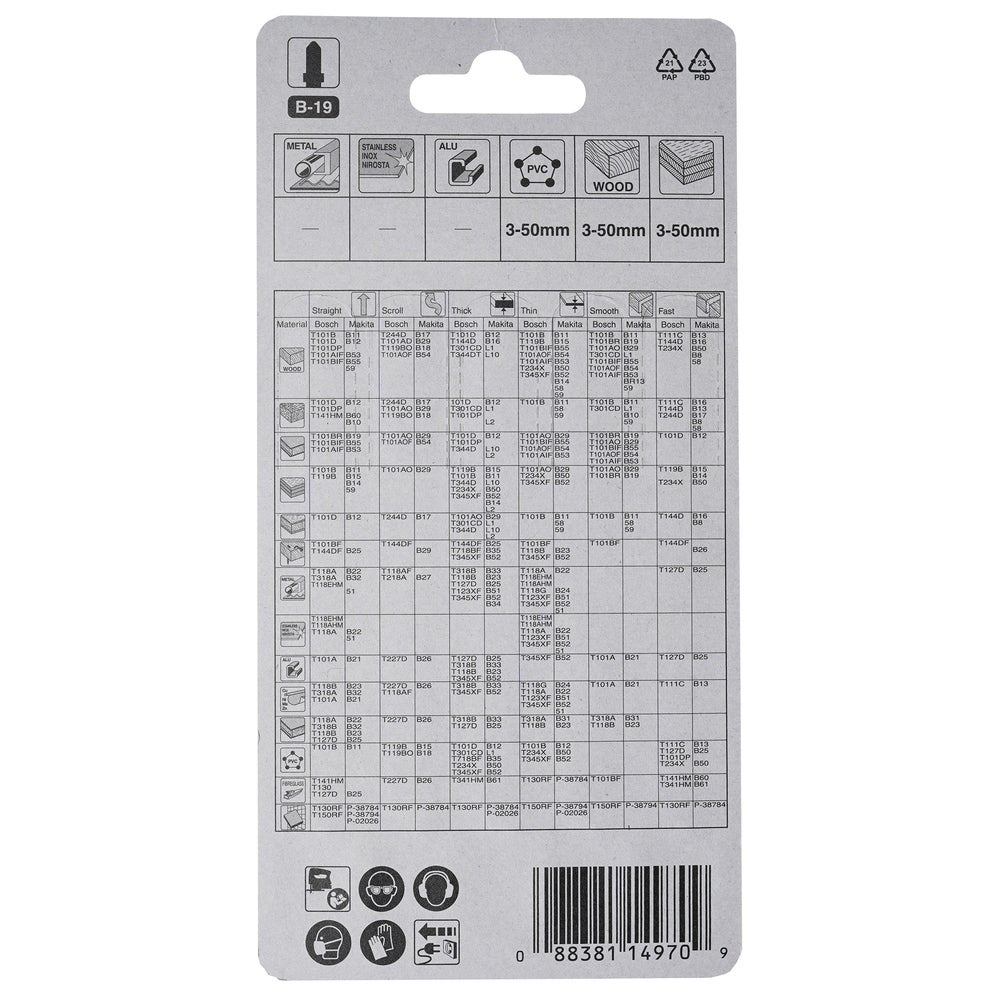 Makita Stichsägeblatt für Holz Sauberer Schnitt #A-85715