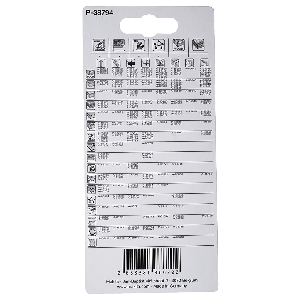 Makita Stichsägeblatt Spezial #P-38794