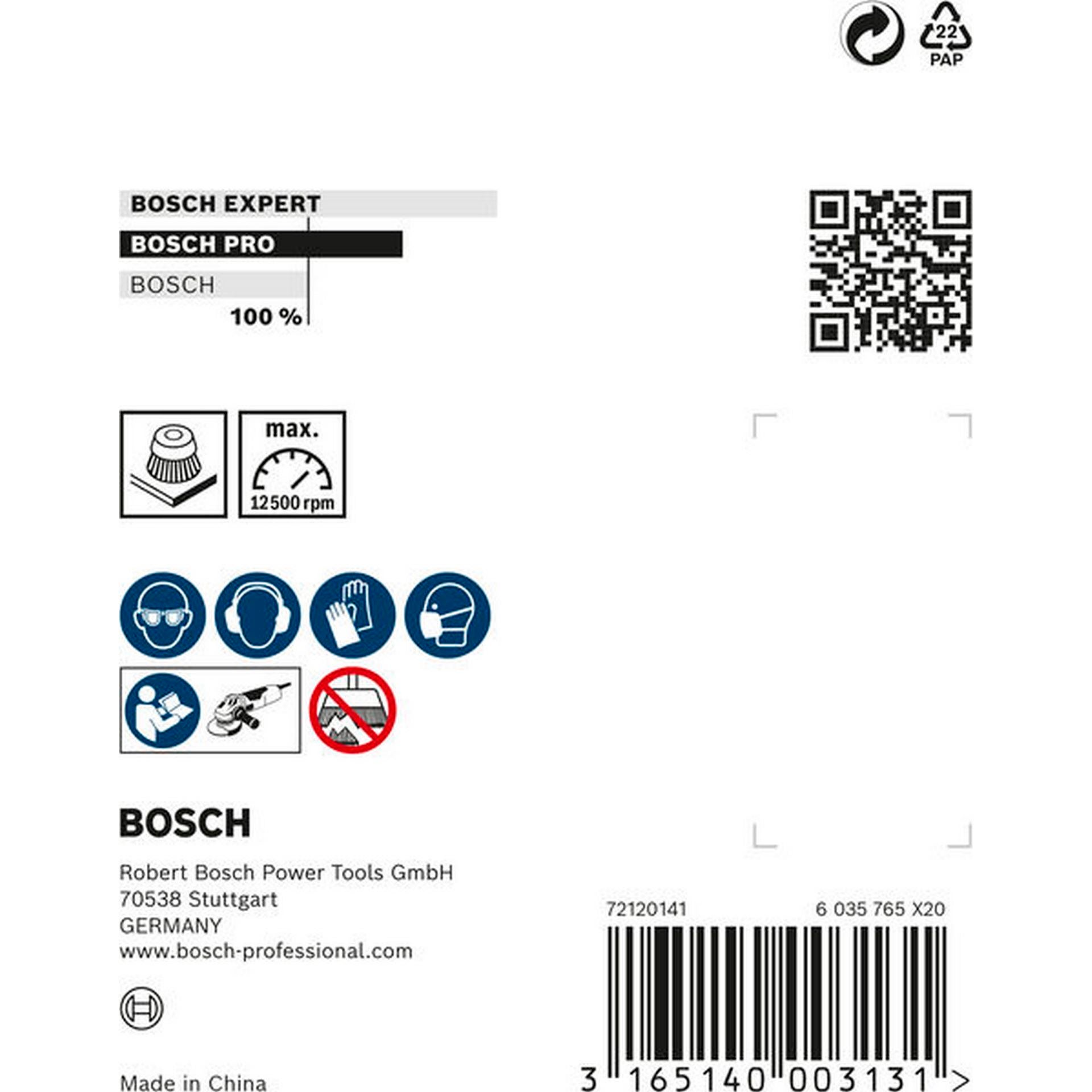 Bosch PRO Metal clean Topfbürste, 70 x 0,30 mm, Gewinde, vermessingt #1608614020