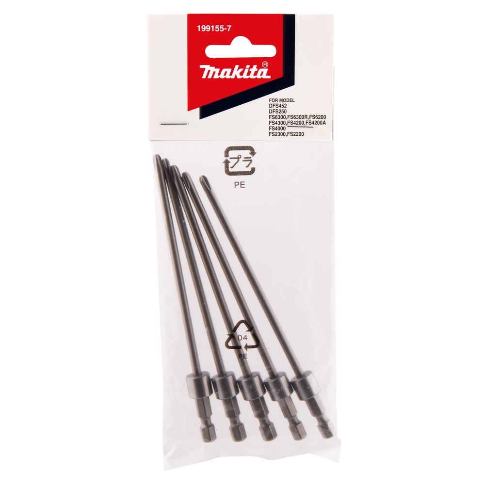 Makita Bits für Magazinschraubaufsatz #199155-7