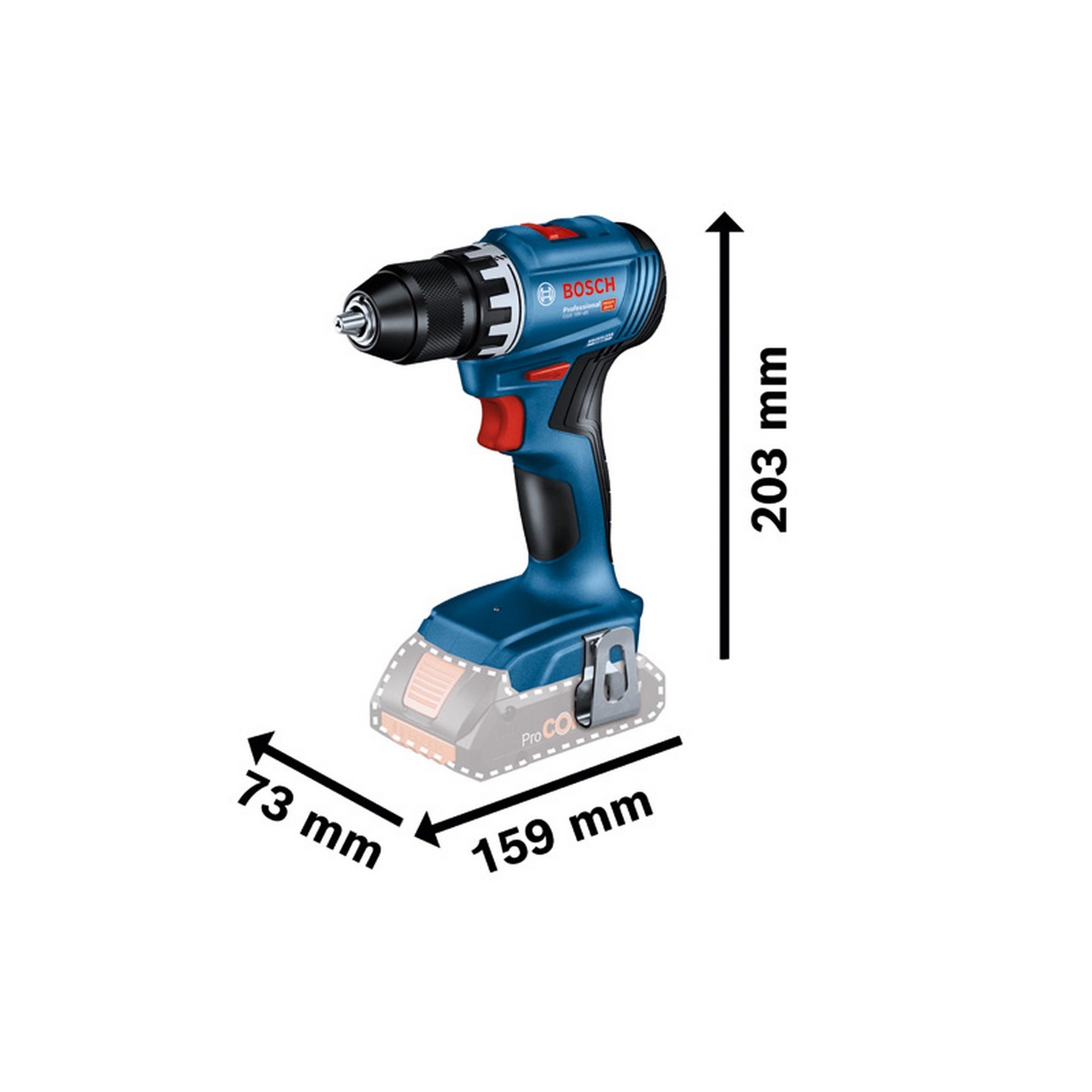 Bosch Combo Kit 2 x 18V: GSR + GWS + 2 x Akku, Bosch Professional Werkzeugtasche #0615A5007N