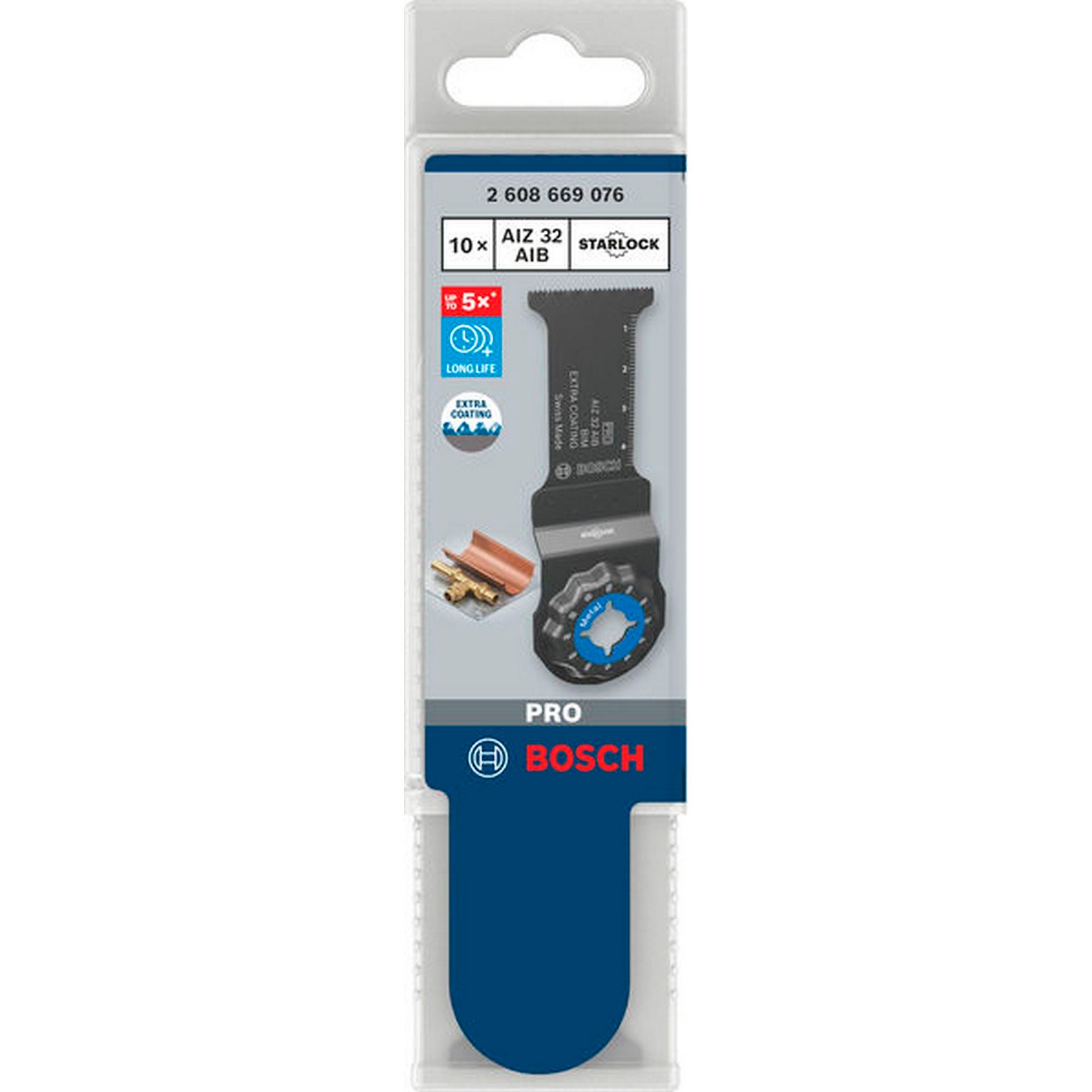 Bosch PRO AIZ 32 AIB Blatt für Multifunktionswerkzeuge, 32 x 50 mm, 10-tlg. #2608669076