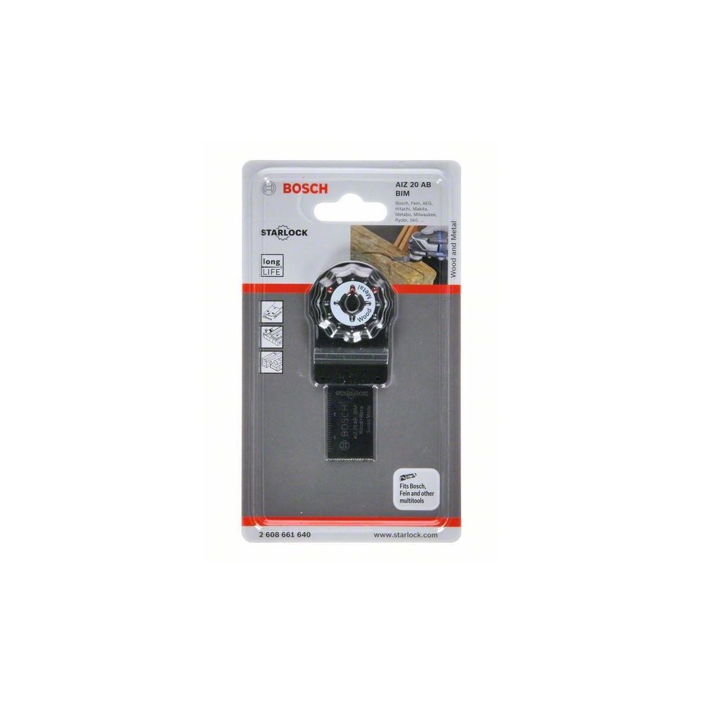 Bosch BIM Tauchsägeblatt AIZ 20 AB, Wood and Metal, 30 x 20 mm, 1er-Pack #2608661640