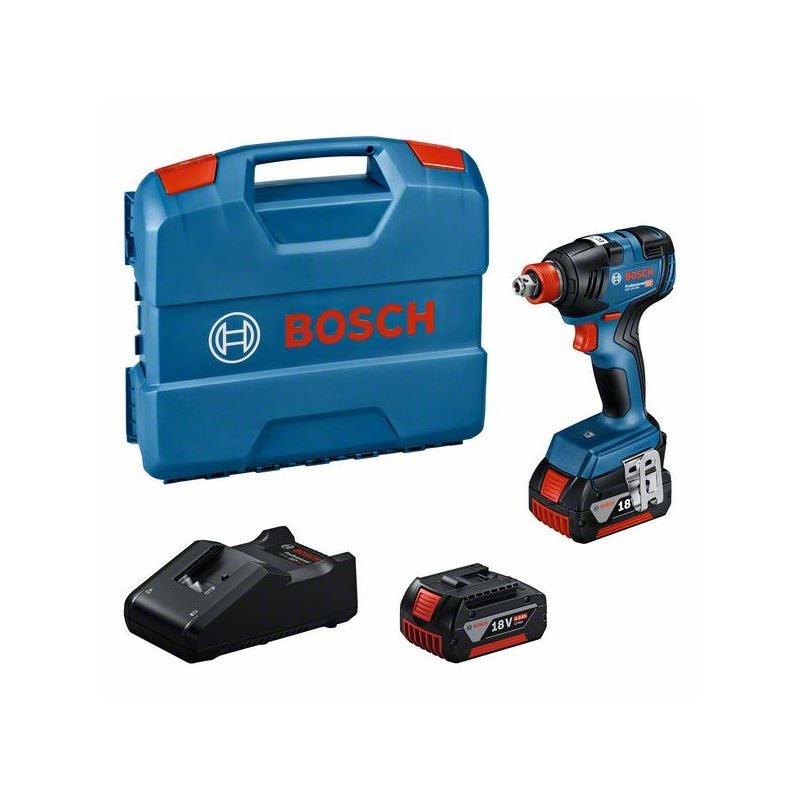 Bosch Akku-Drehschlagschrauber GDX 18V-200, 2 x Akku GBA 18V 4.0Ah in L-Case #06019J2206