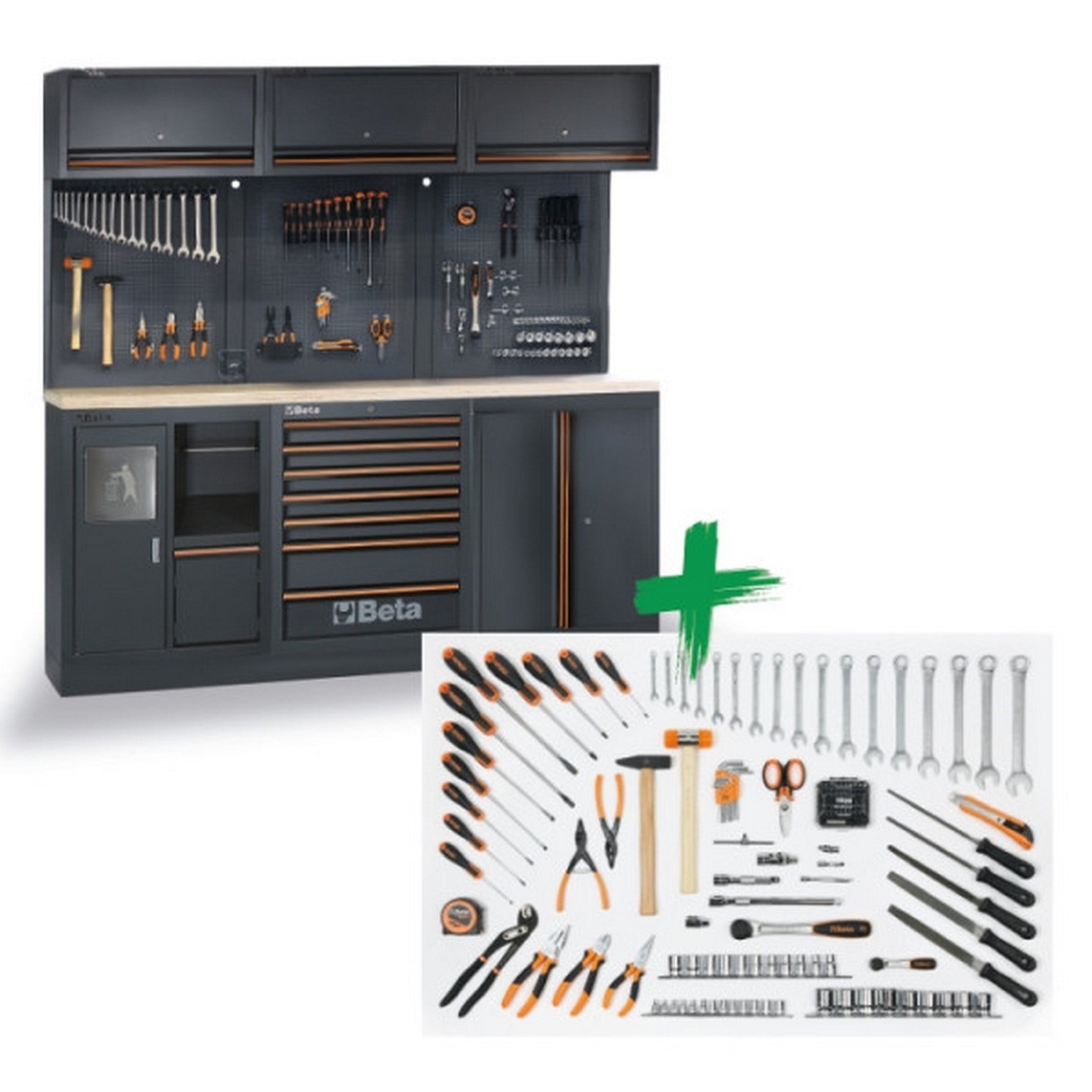 Beta Werkstatteinrichung C45PRO 2.0 AW mit 157 tlg. Werkzeug C45PRO 2.0 AW/157UT #045009168