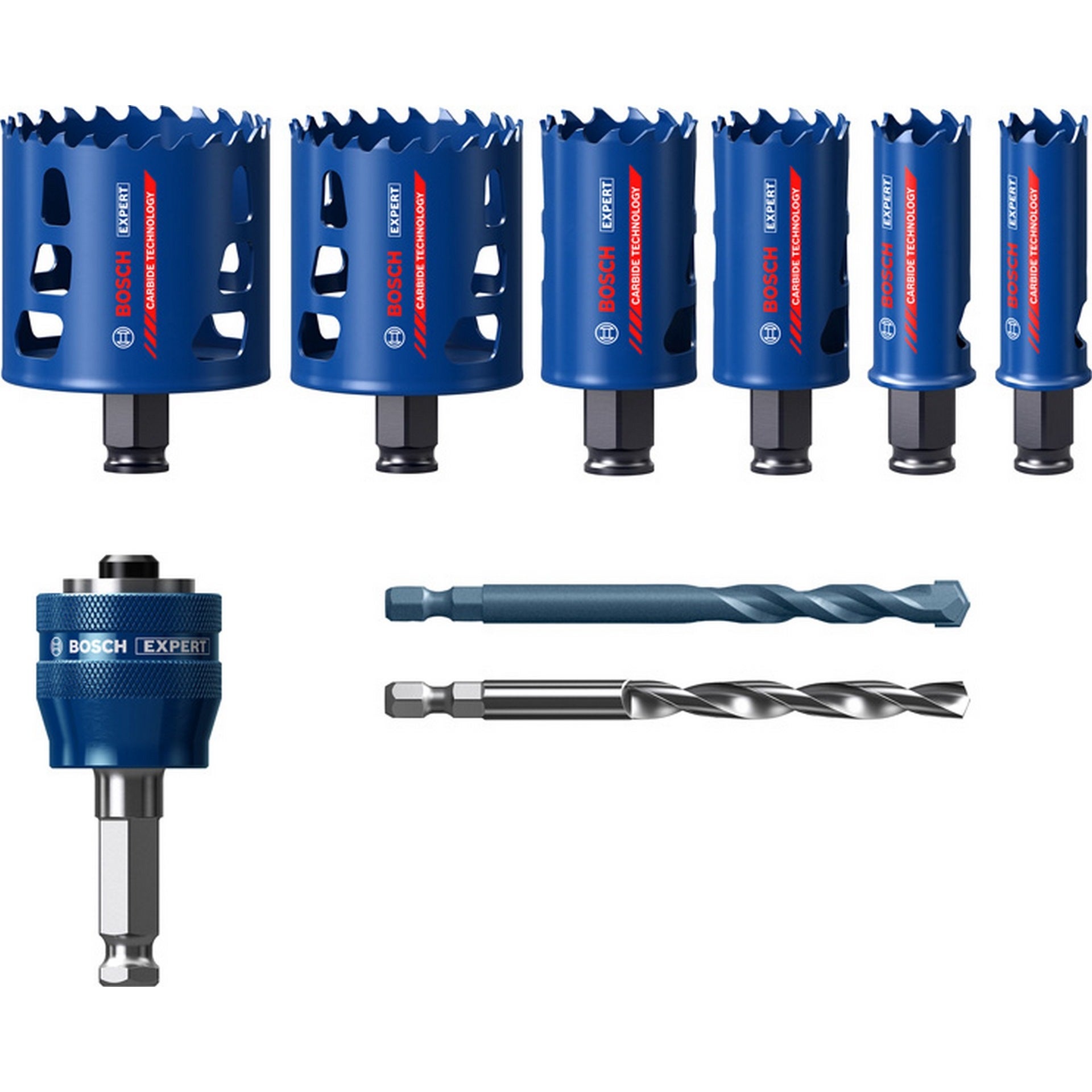 Bosch EXPERT Multi Material Lochsägen-Set, 22/25/35/51/60/68 mm, 9-tlg. #2608900445