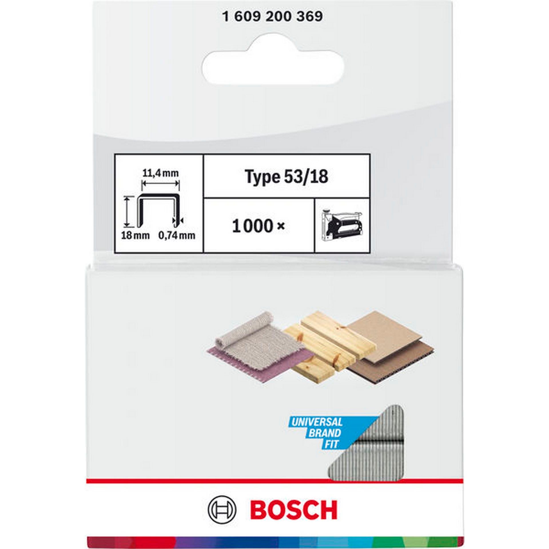 Bosch Feindrahtklammern, Typ 53/18 #1609200369