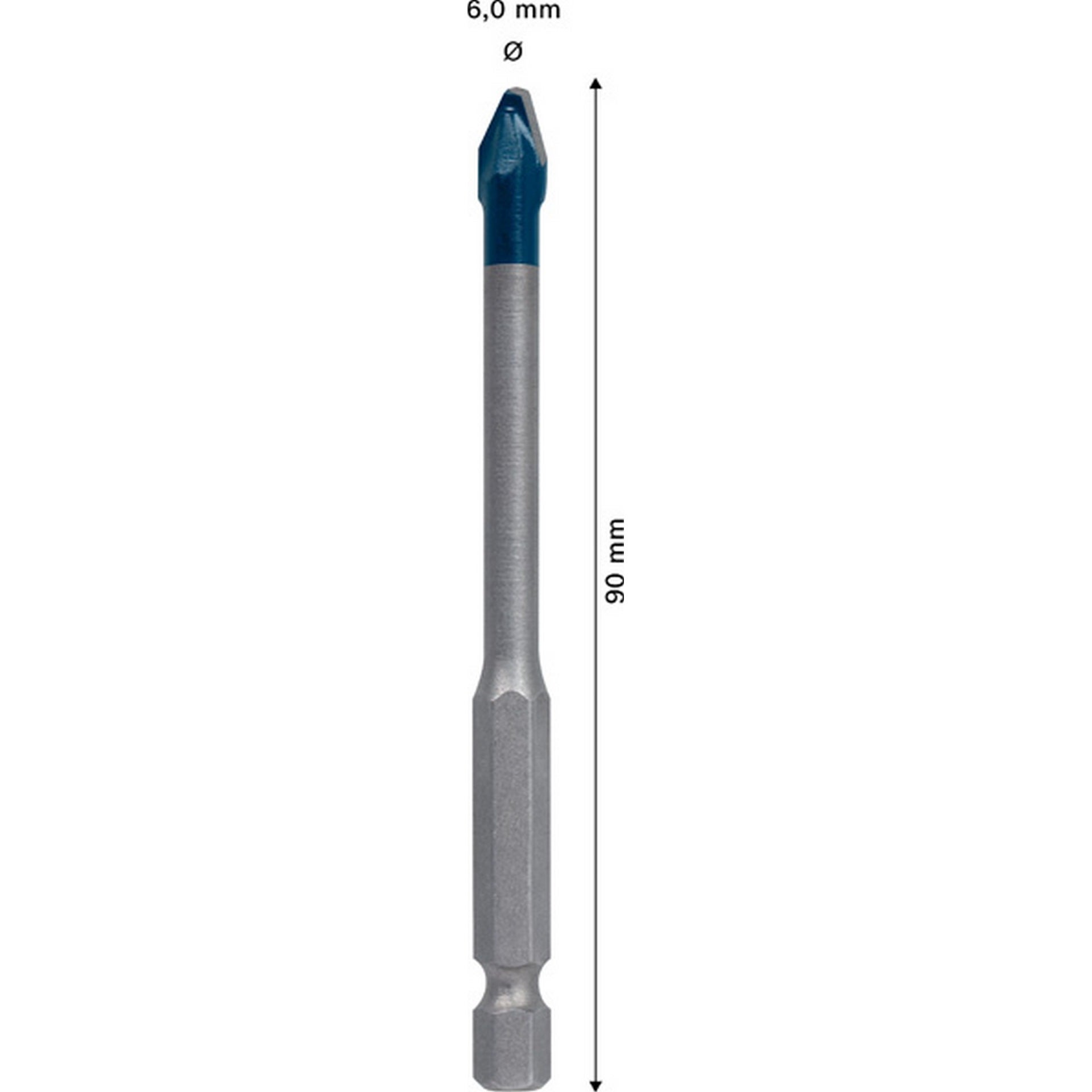 Bosch EXPERT HEX-9 Hard Ceramic Bohrer, 6x90 mm #2608900590
