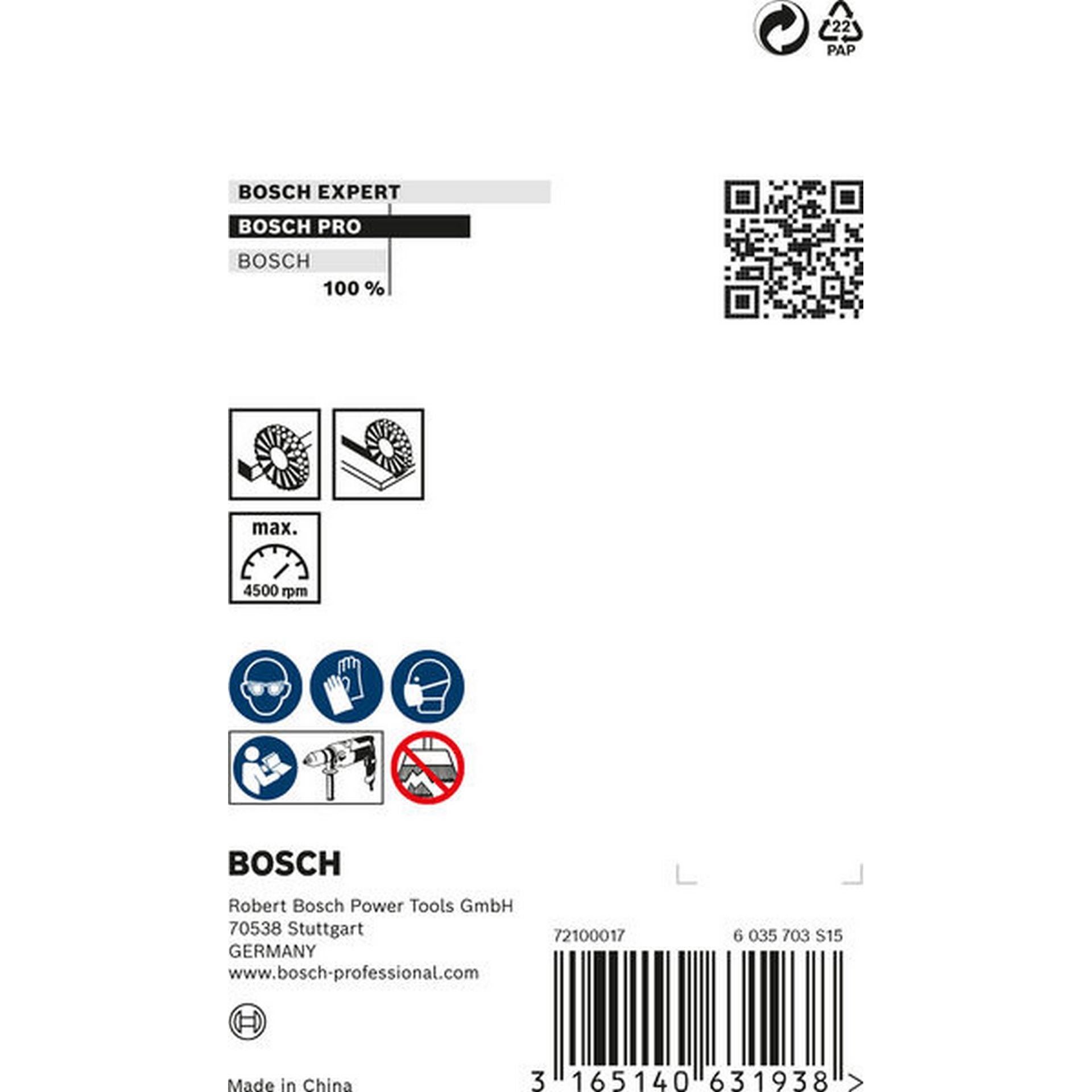 Bosch PRO Metal heavy Scheibenbürste, gerader Schaft, 75 x 0,5 mm #2608622113