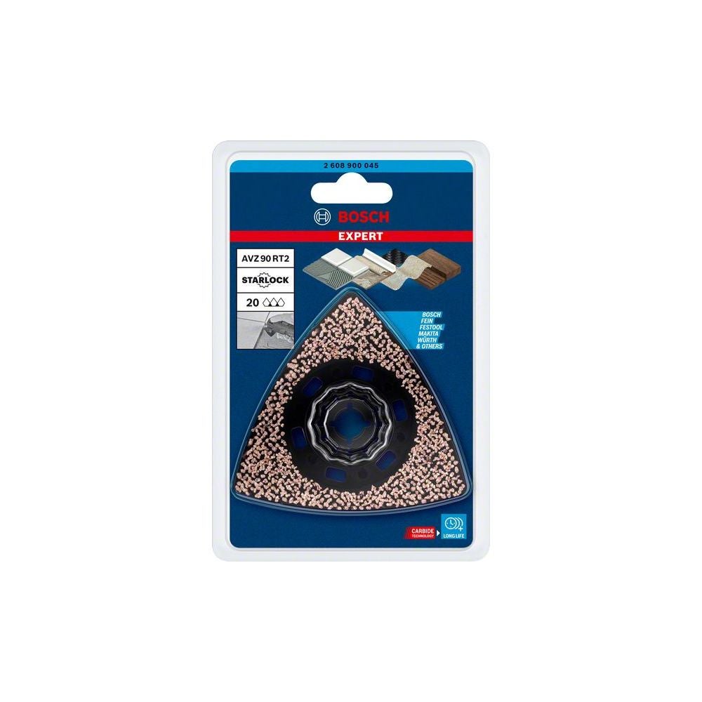 Bosch EXPERT AVZ 90 RT2 Schleifplatte für Multifunktionswerkzeuge, 90 mm #2608900045