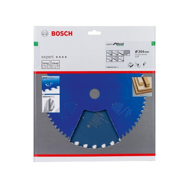 Bosch EXPERT Wood Kreissägeblatt, 254x2,6/1,8x30 mm, Z32 #2608644341