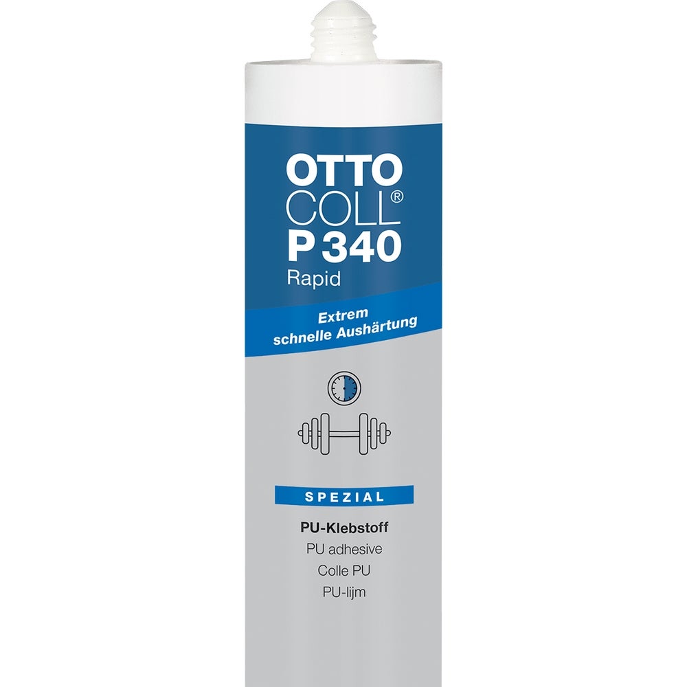 Otto PU-Klebstoff Ottocoll P 340 Rapid altgrau - 20 Kartuschen / Karton #P340-04-C1170