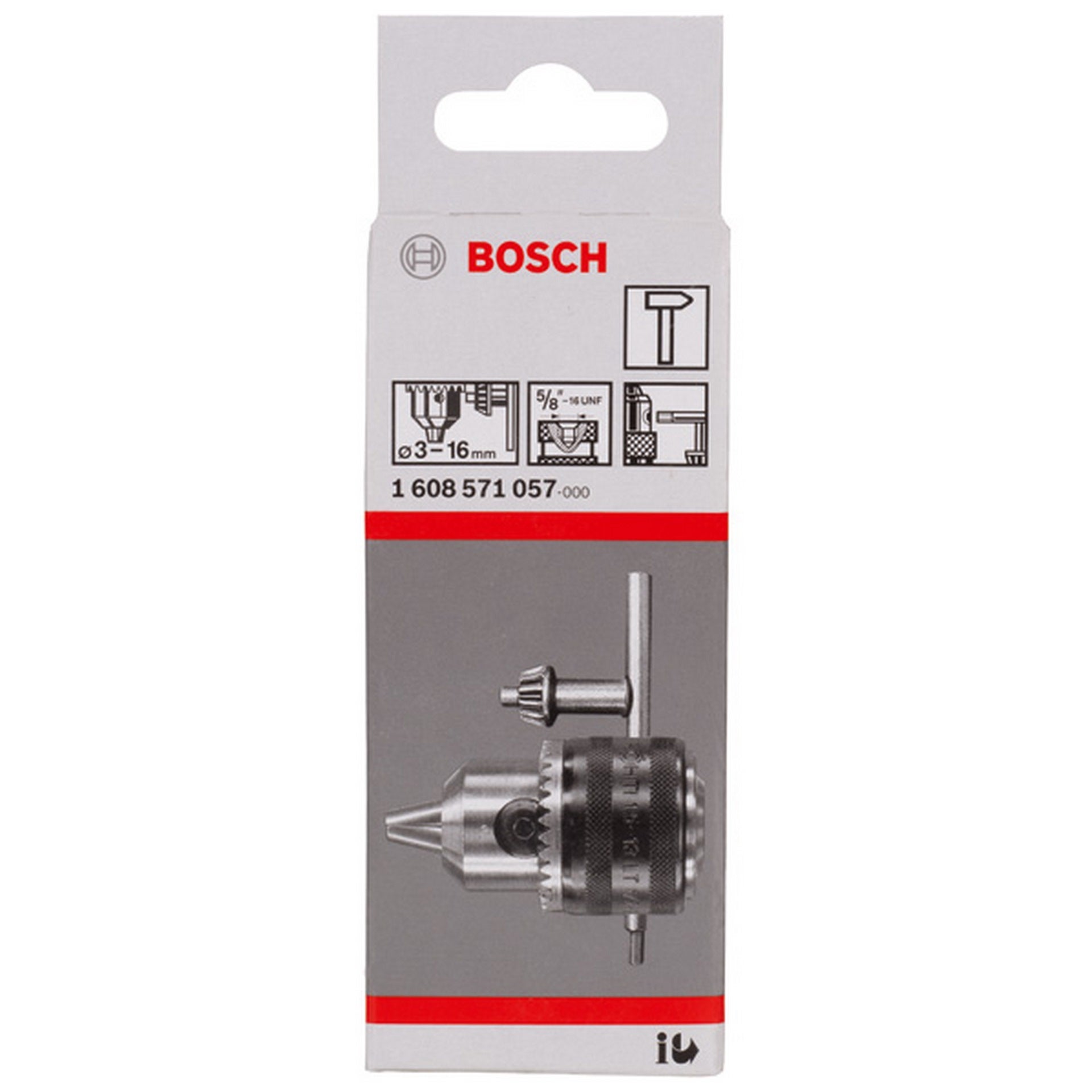 Bosch PRO Zahnkranzbohrfutter, 3-16 mm #1608571057