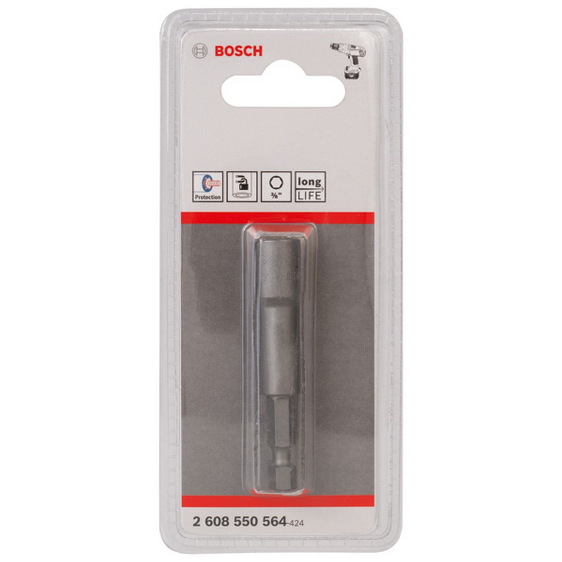Bosch Steckschlüssel, 65 mm x 3/8-Zoll, Tiefenanschlag 2 607 002 586 #2608550564