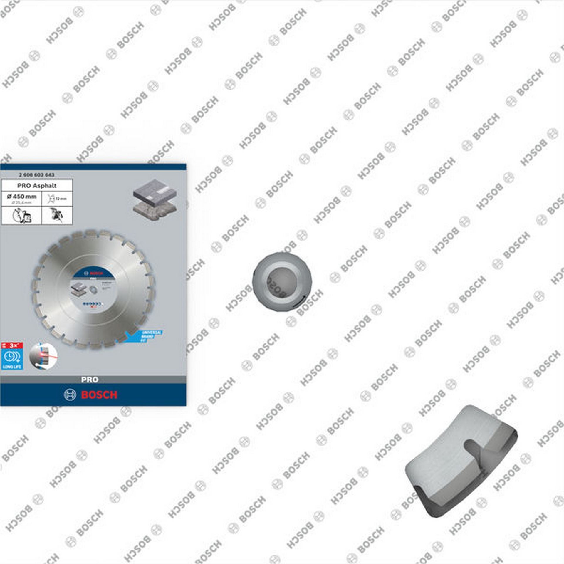 Bosch PRO Asphalt Diamanttrennscheibe, 450 x 25,4 mm #2608603643