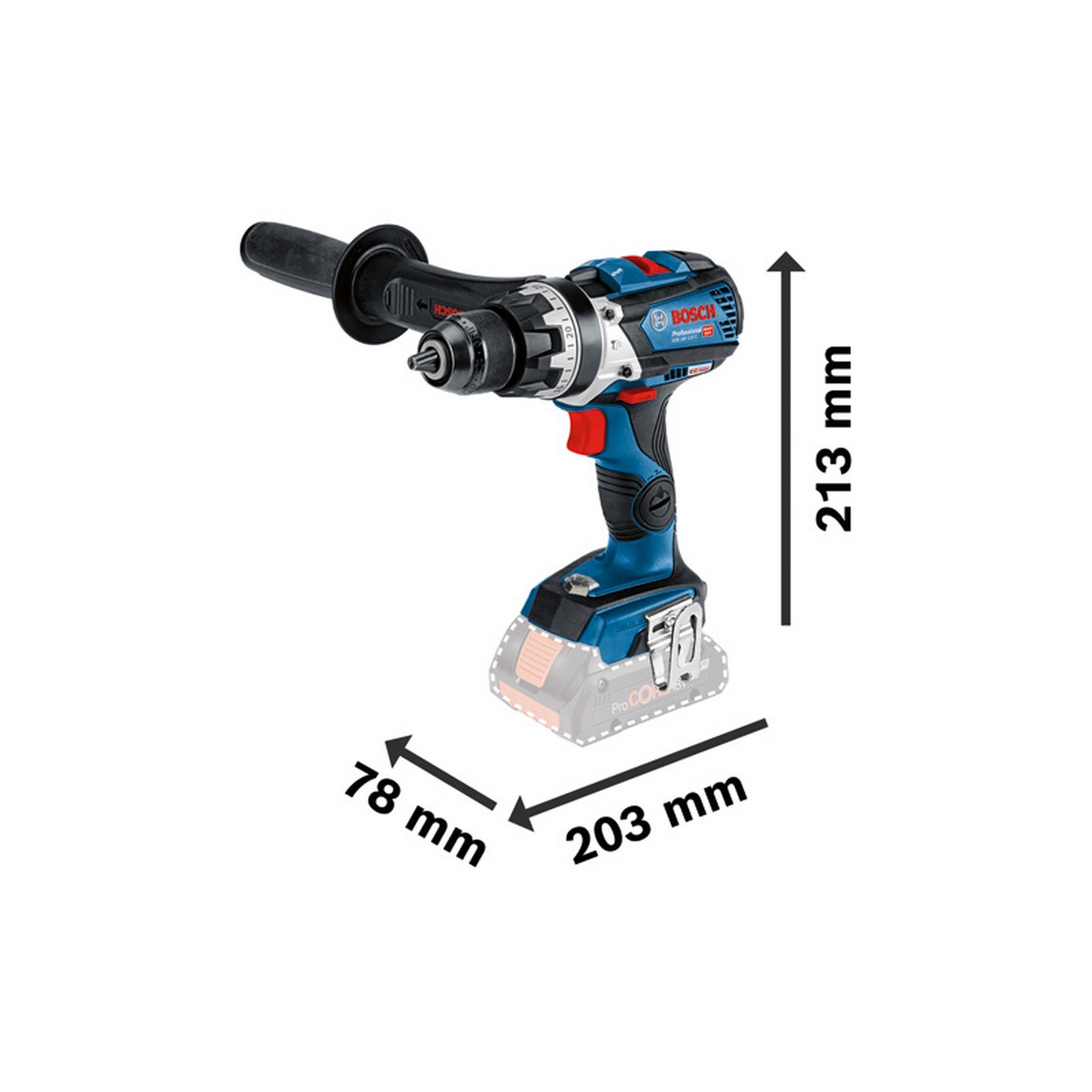 Bosch Akku-Schlagbohrschrauber GSB 18V-110 C #06019G030B