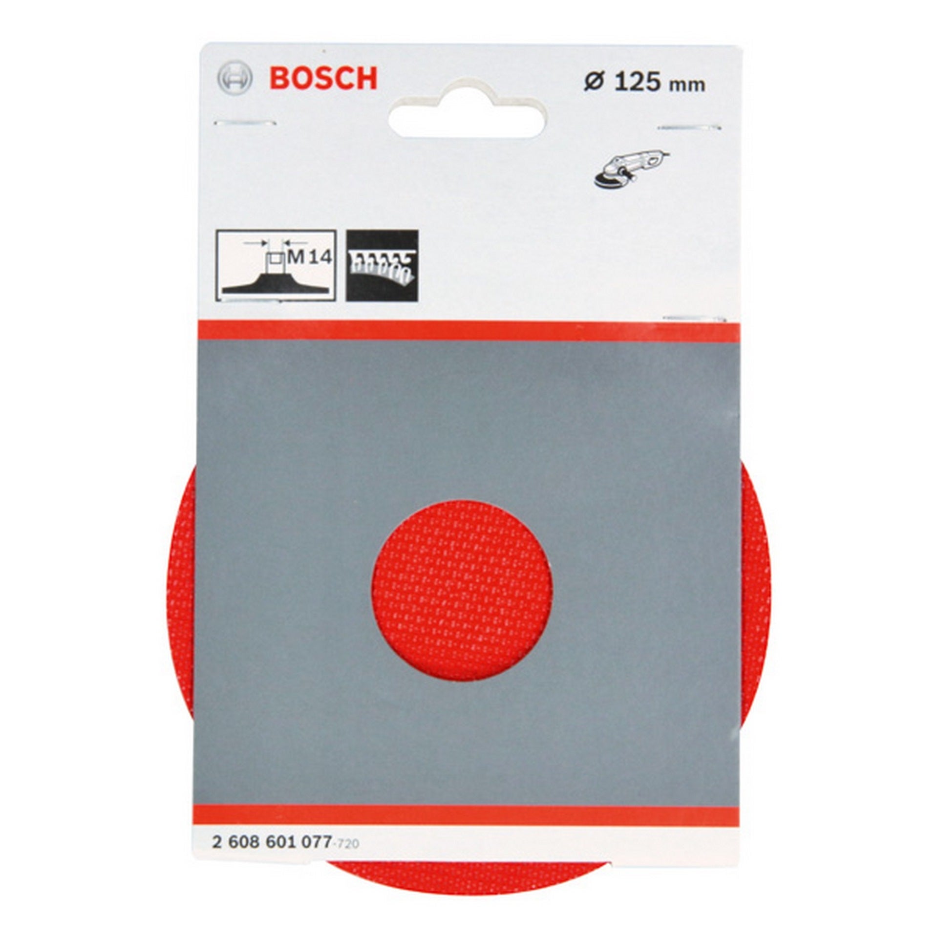 Bosch PRO Stützteller, 125 mm, M14, Klettverschluss #2608601077