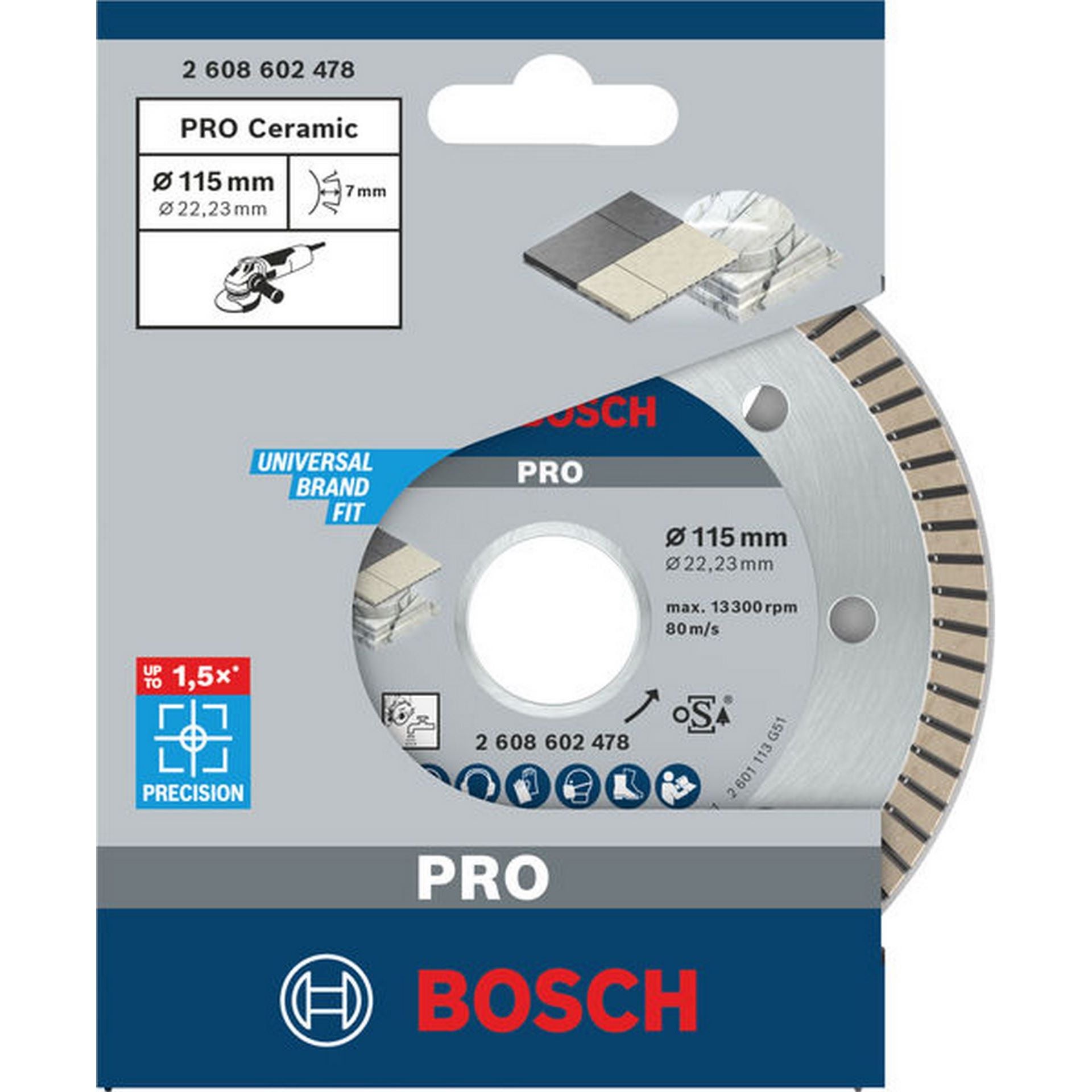 Bosch PRO Ceramic Diamanttrennscheibe, 115 x 22,23 mm #2608602478