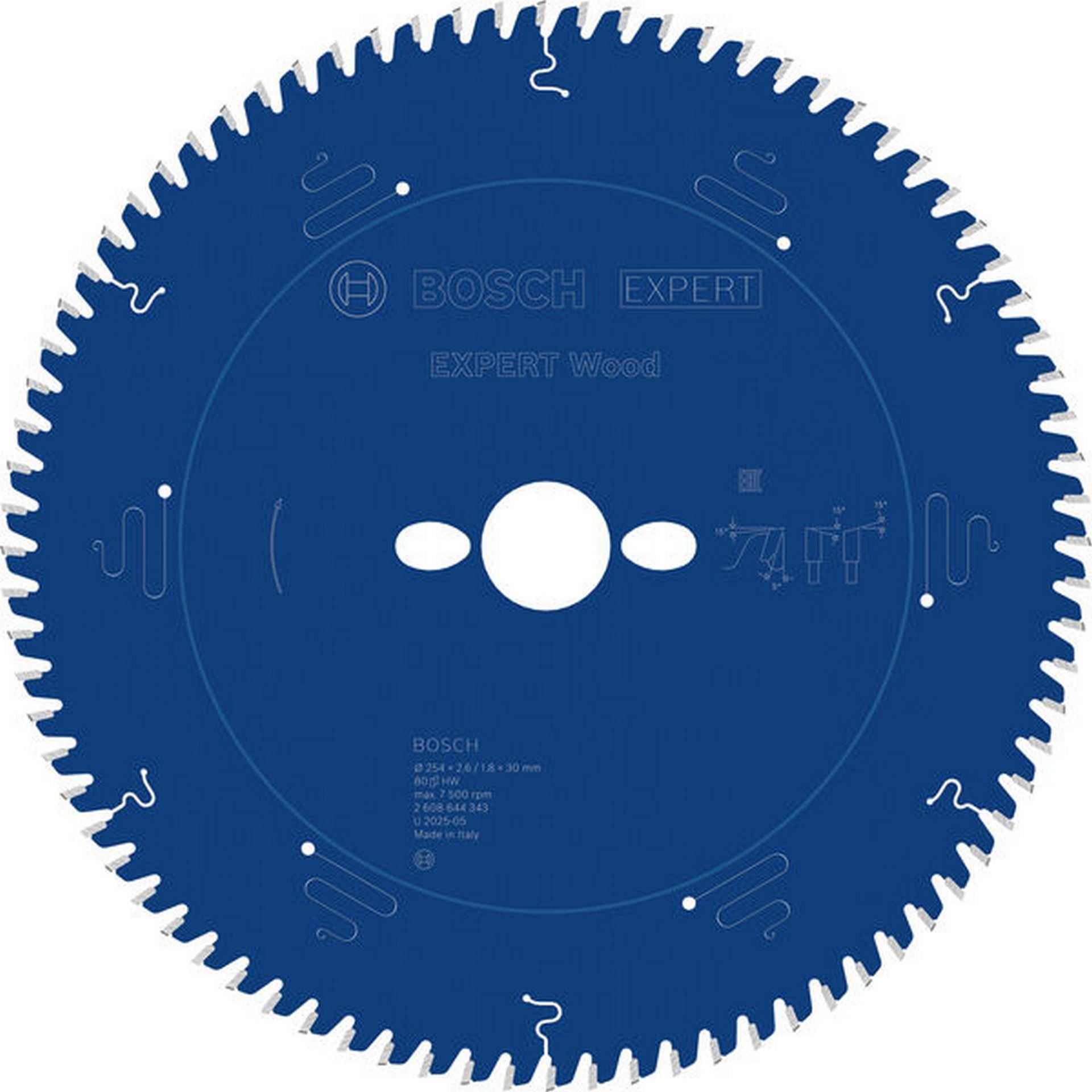 Bosch EXPERT Wood Kreissägeblatt, 254x2,6/1,8x30 mm, Z80 #2608644343