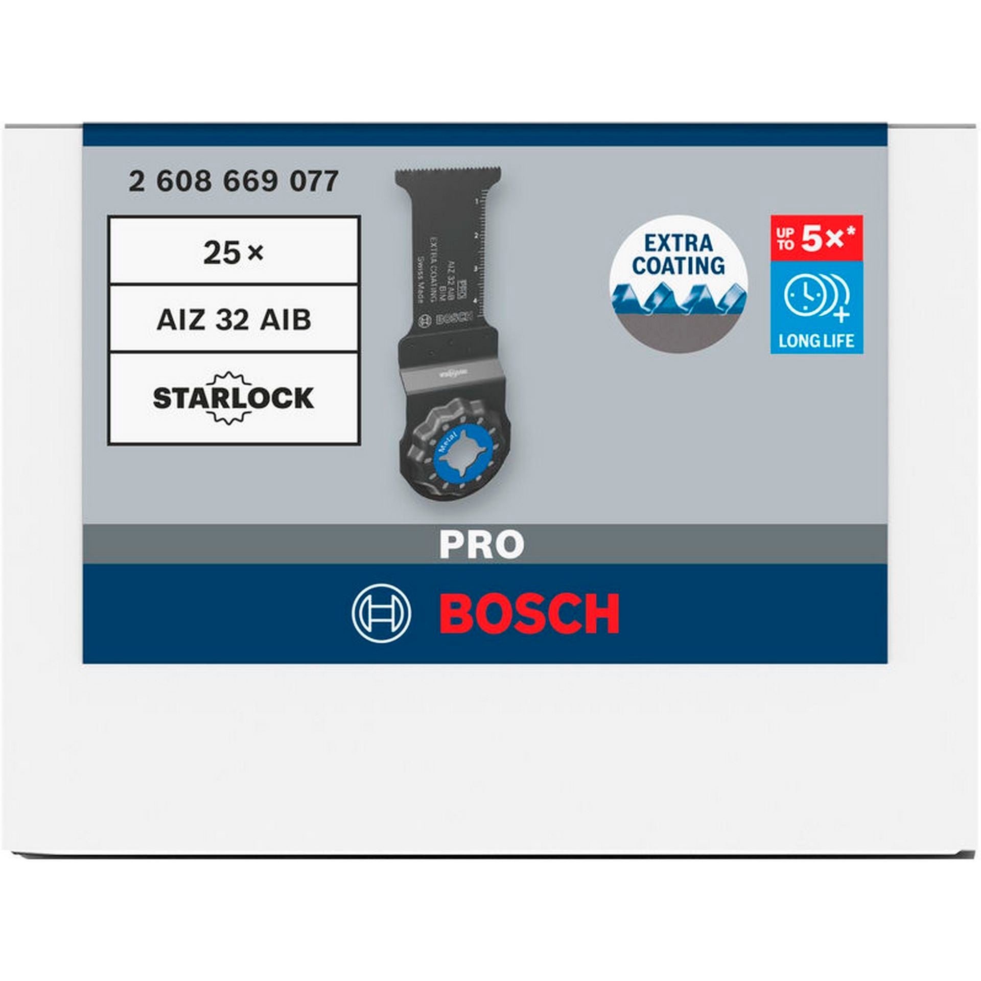 Bosch PRO AIZ 32 AIB Blatt für Multifunktionswerkzeuge, 32 x 50 mm, 25-tlg. #2608669077