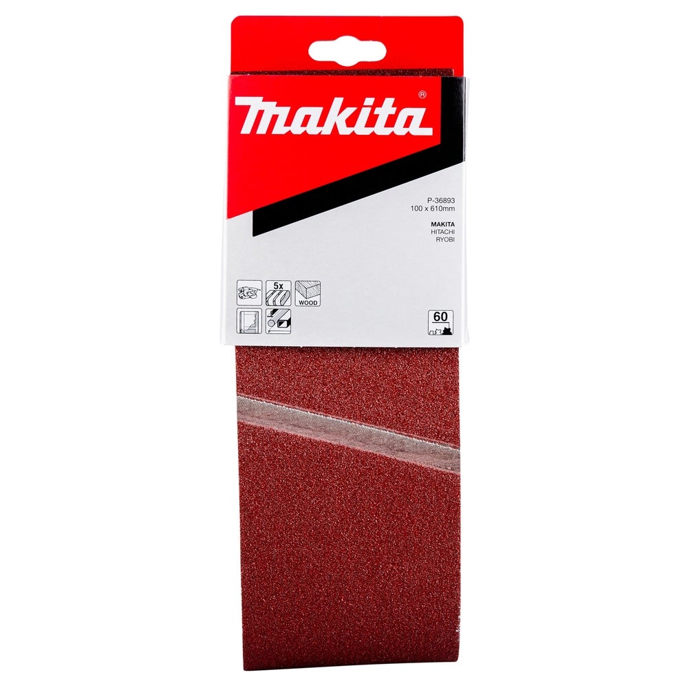 Makita Schleifband 100 x 610 mm/K60/5 Stk. #P-36893