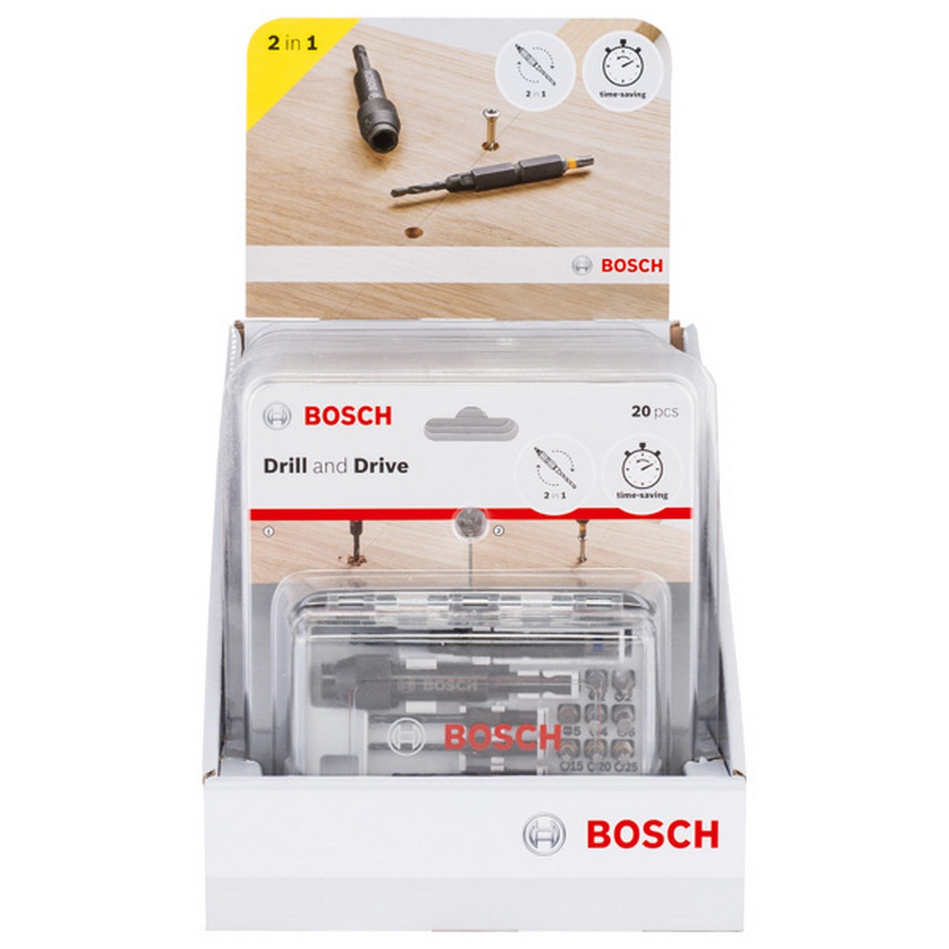 Bosch 20tlg. Schrauberbit-Set Drill&Drive #2607002786