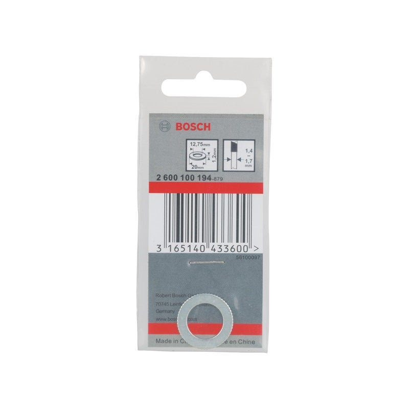 Bosch Reduzierring für PRO Kreissägeblatt, 20 x 1,2 x 12,75 mm #2600100194