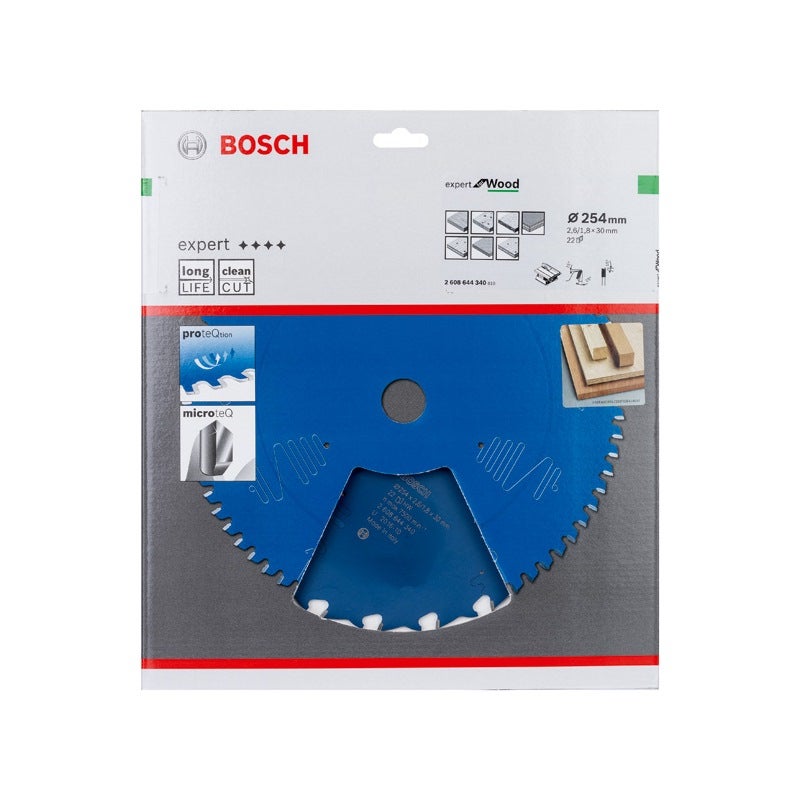 Bosch EXPERT Wood Kreissägeblatt, 254x2,6/1,8x30 mm, Z22 #2608644340