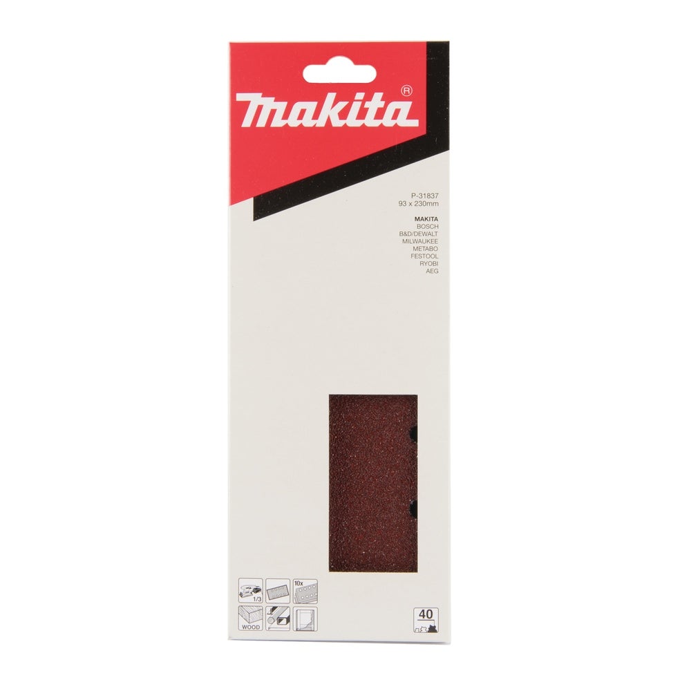 Makita Schleifpapier 93 x 230 mm, K40, 10 Stk. #P-31837