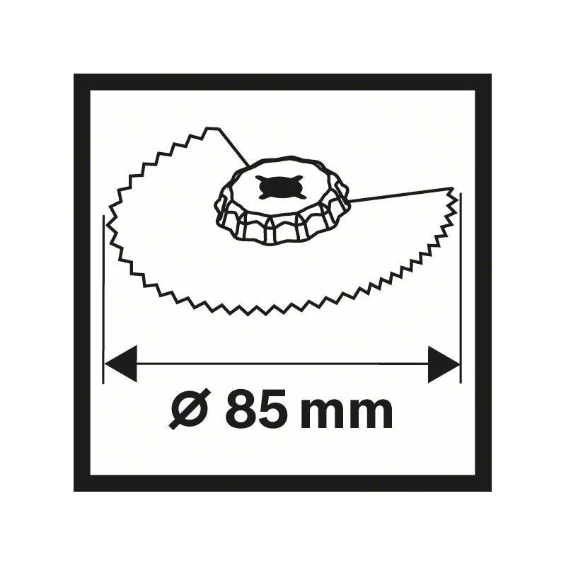 Bosch HCS Segmentsägeblatt ACZ 85 EC Wood, 85 mm, 1er-Pack #2608661643