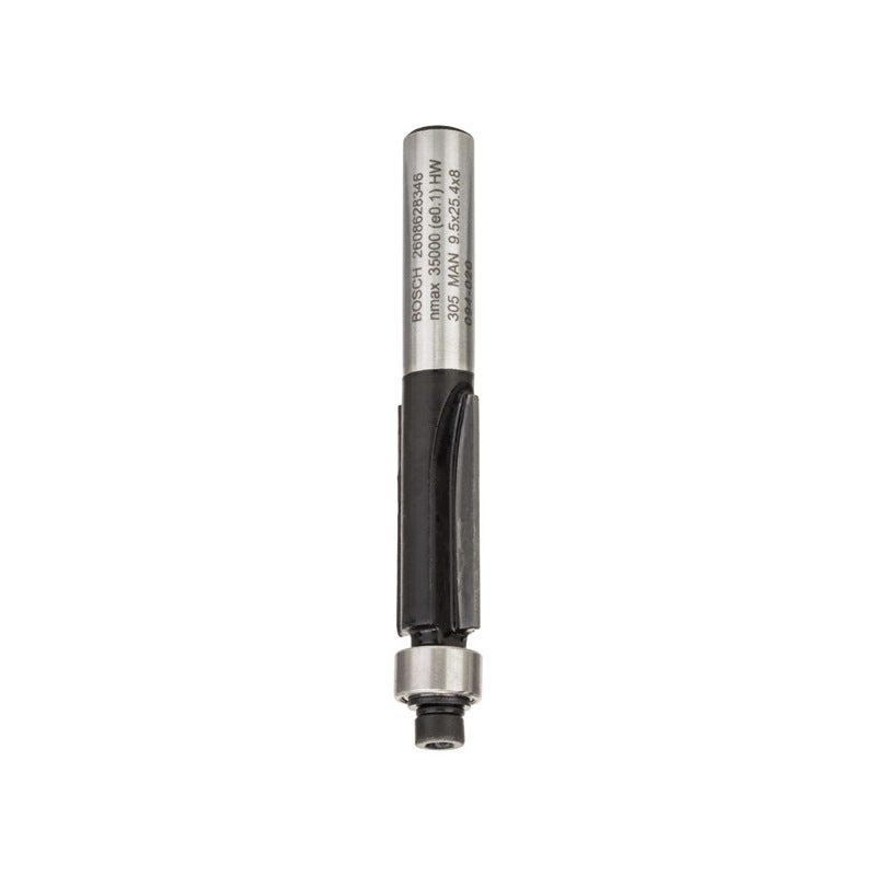 Bosch PRO Bündigfräser mit unterem Kugellager, D 9,5 mm, L 25,4 mm, S 8 mm #2608628346