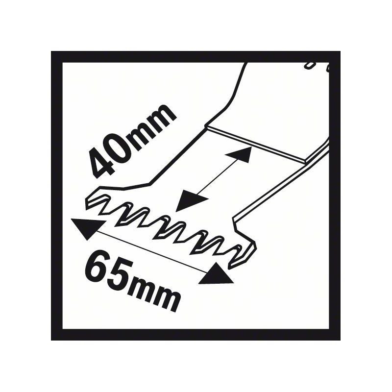 Bosch HCS Tauchsägeblatt AII 65 BSPC Hard Wood, 40 x 65 mm, 5er-Pack #2608662355