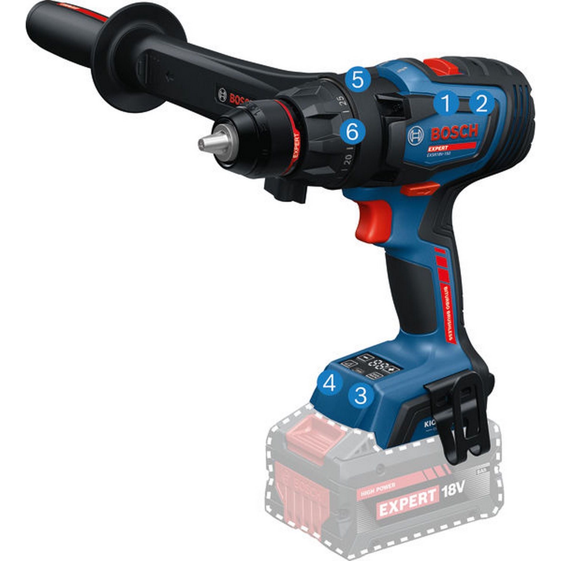 Bosch Akku-Bohrschrauber EXSR18V-150, 2 x EXBA18V-80, L-BOXX 136 #06019R2201