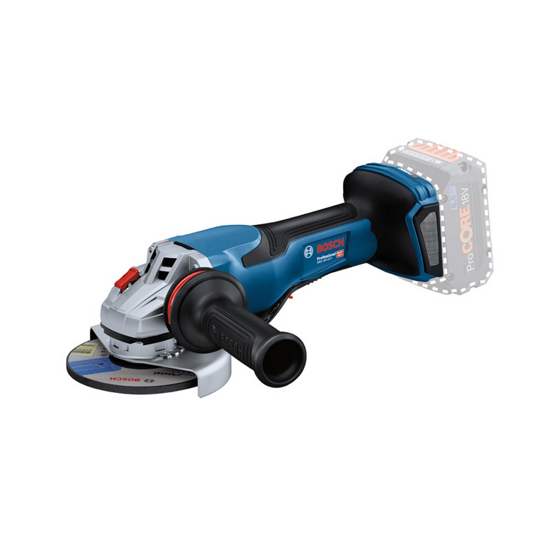 Bosch Akku-Winkelschleifer BITURBO GWS 18V-15 P #06019H6A00