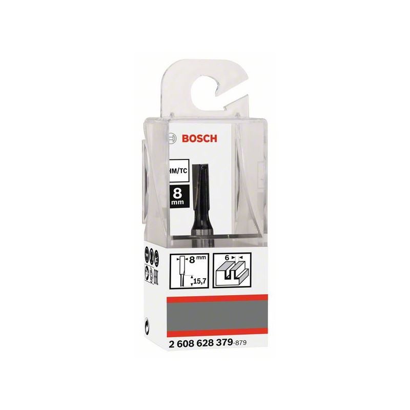 Bosch PRO Nutfräser, zweischneidig, D 6 mm, L 15,7 mm, S 8 mm #2608628379