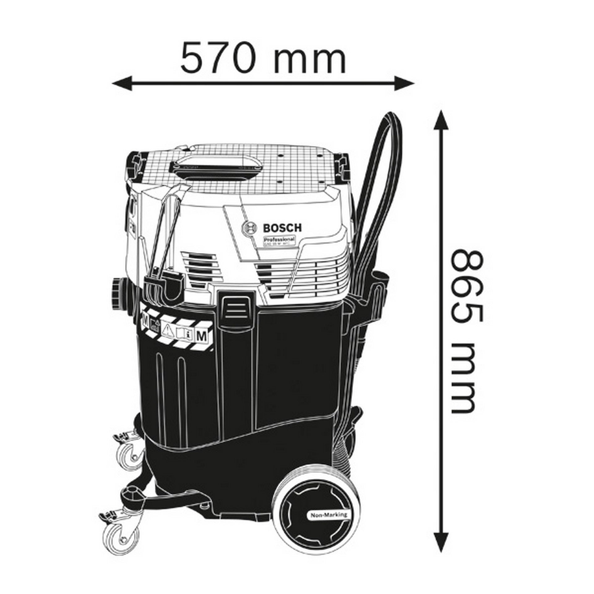 Bosch Kabelgebundener Sauger GAS 55 M AFC #06019C3300