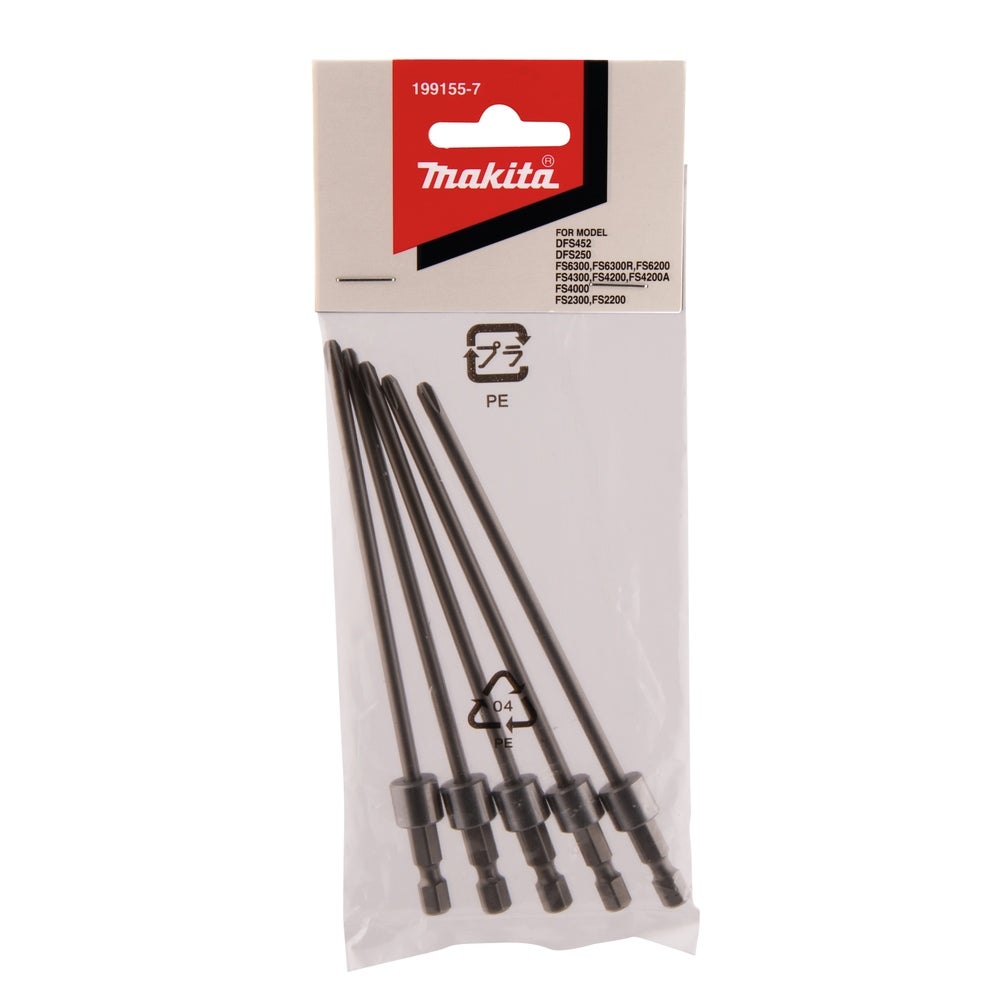 Makita Bits für Magazinschraubaufsatz #199155-7