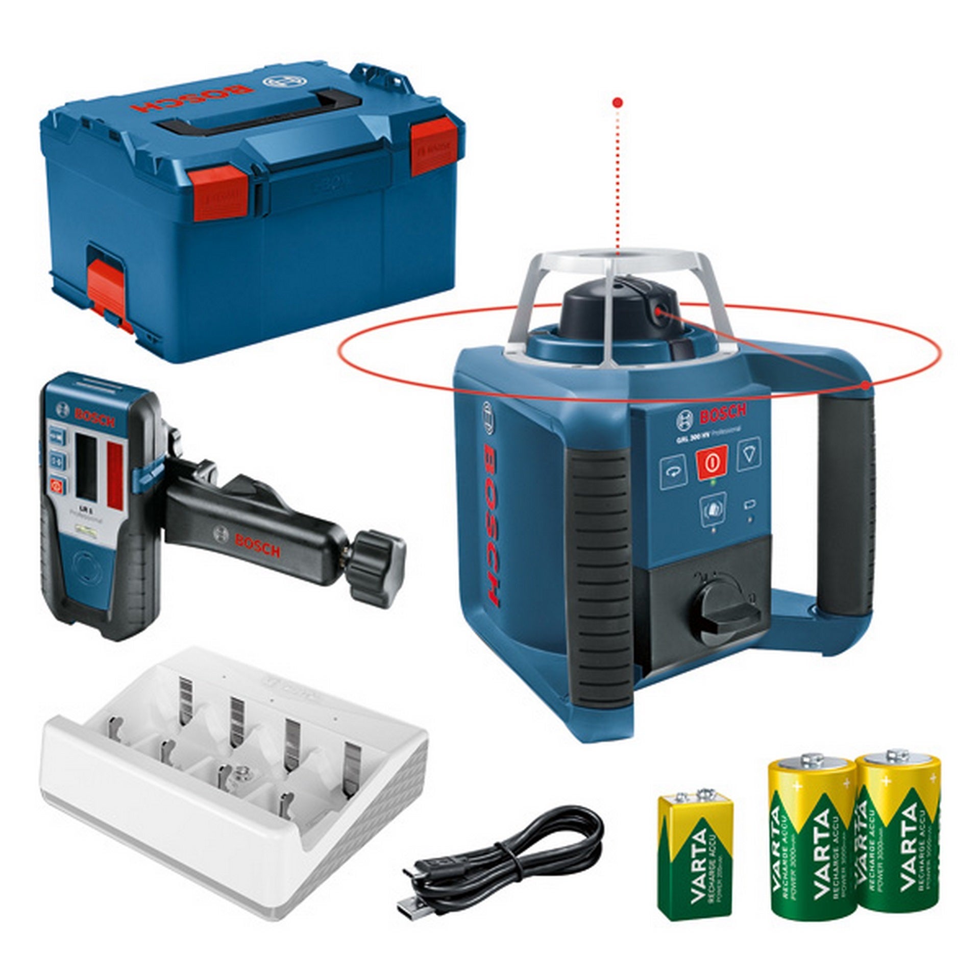 Bosch Rotationslaser GRL 300 HV + LR 1 in L-BOXX #0601061505