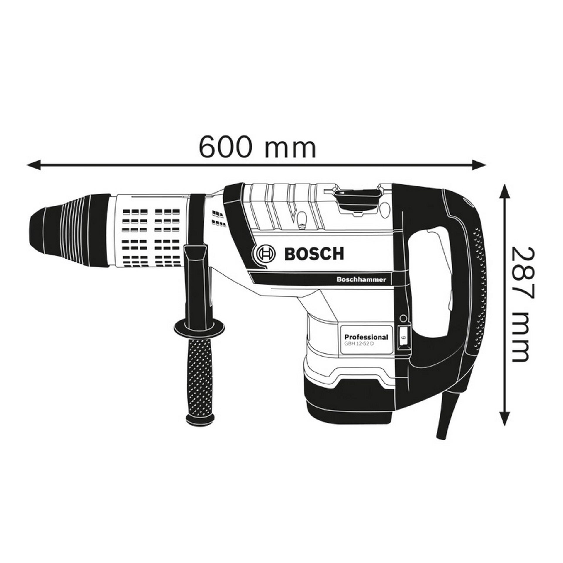 Bosch Bohrhammer mit SDS max GBH 12-52 D #0611266100
