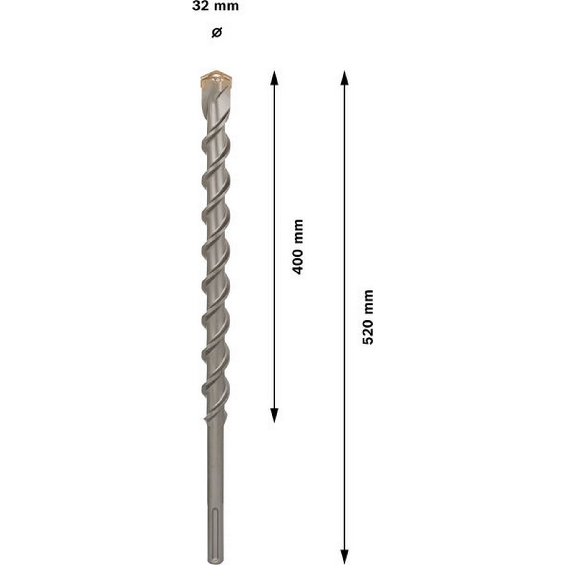 Bosch PRO SDS max-9 Natural Stone Bohrer, 32 x 400 x 520 mm #1618596505