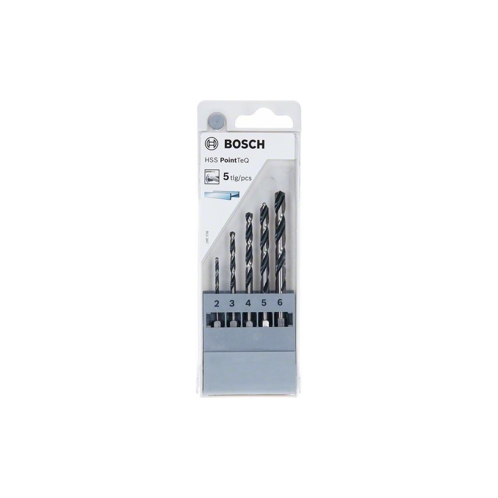 Bosch HSS PointTeQ Sechskantbohrer-Set, 5-tlg., 2-6 mm #2607002824