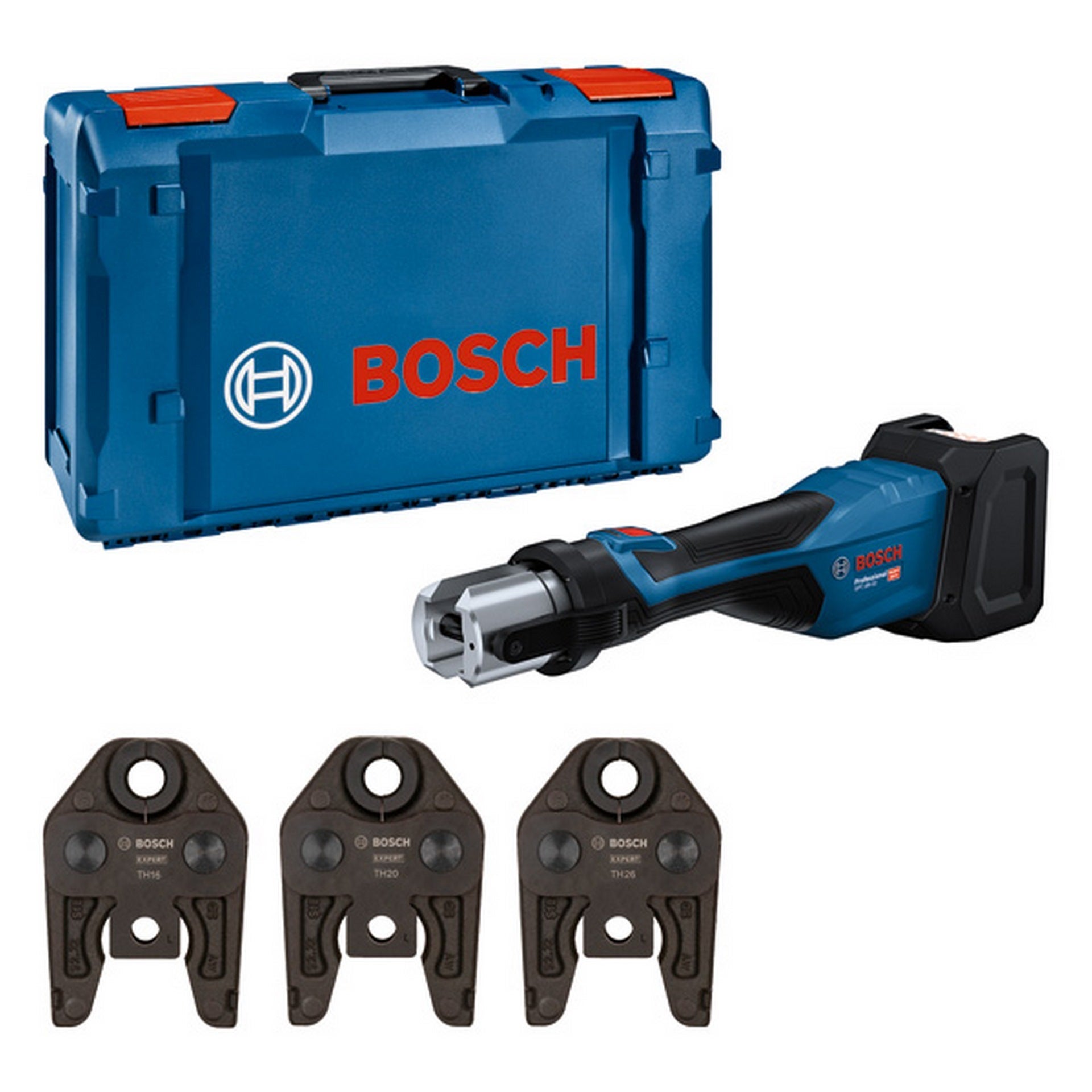 Bosch Akku-Presswerkzeug GPT 18V-32, 1 x XL-BOXX, Kit TH #06019M2104