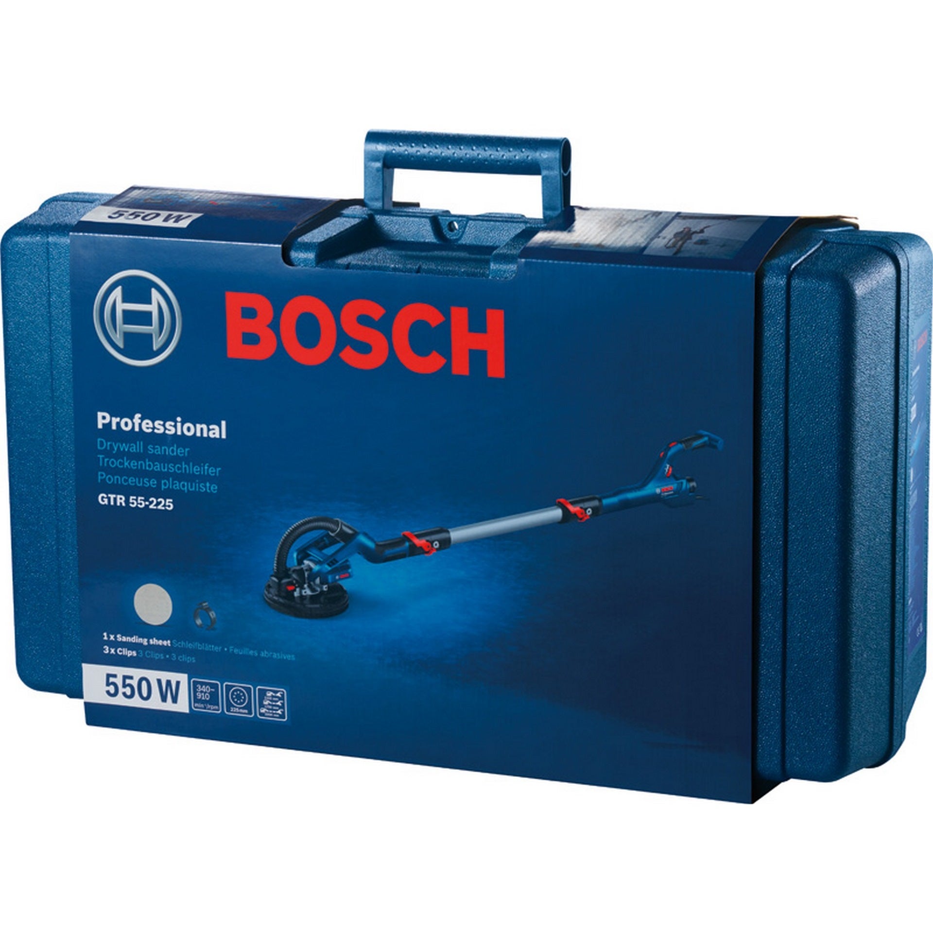 Bosch Trockenbauschleifer GTR 55-225 im Handwerkerkoffer #06017D4000